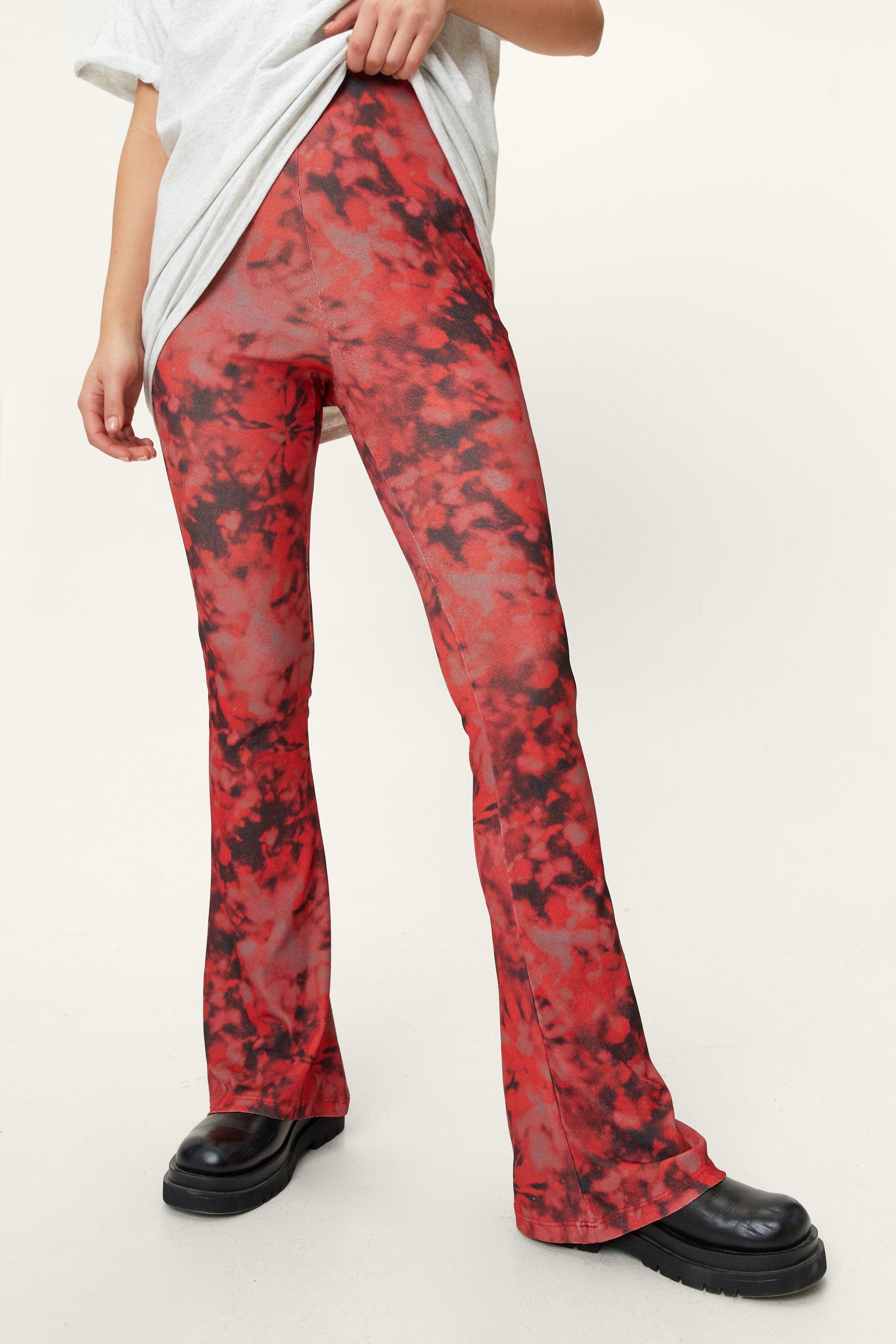 Flare tie sale dye pants