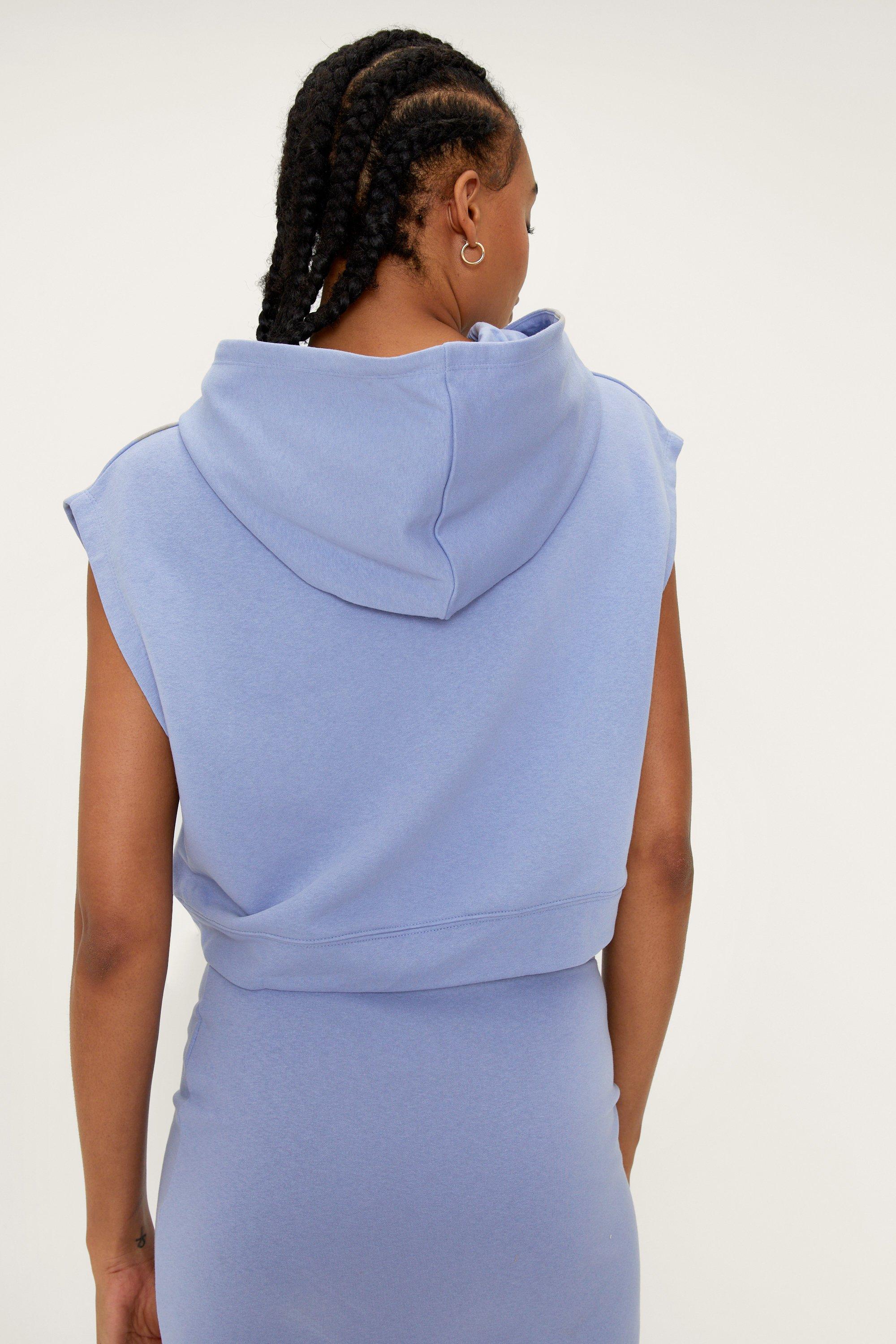 Cropped Sleeveless Hoodie