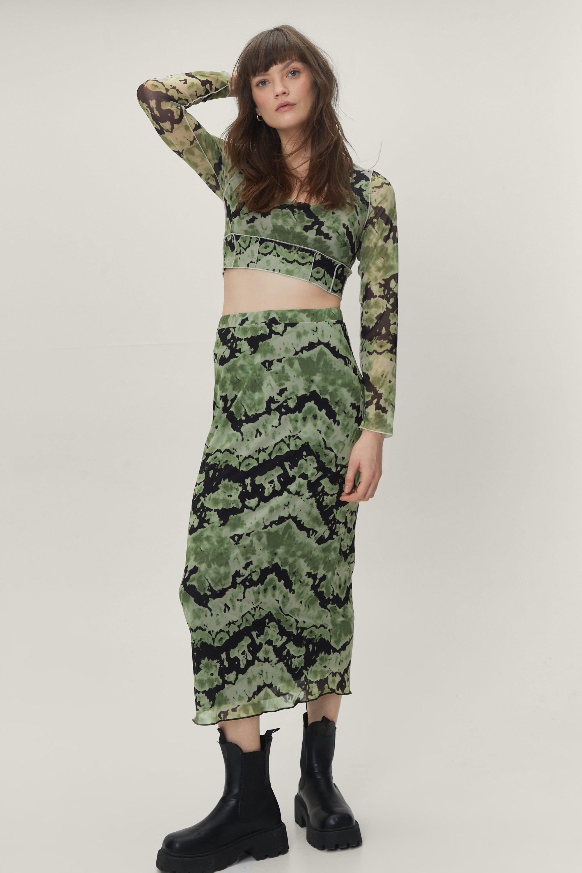 Nasty gal 2024 tie dye skirt