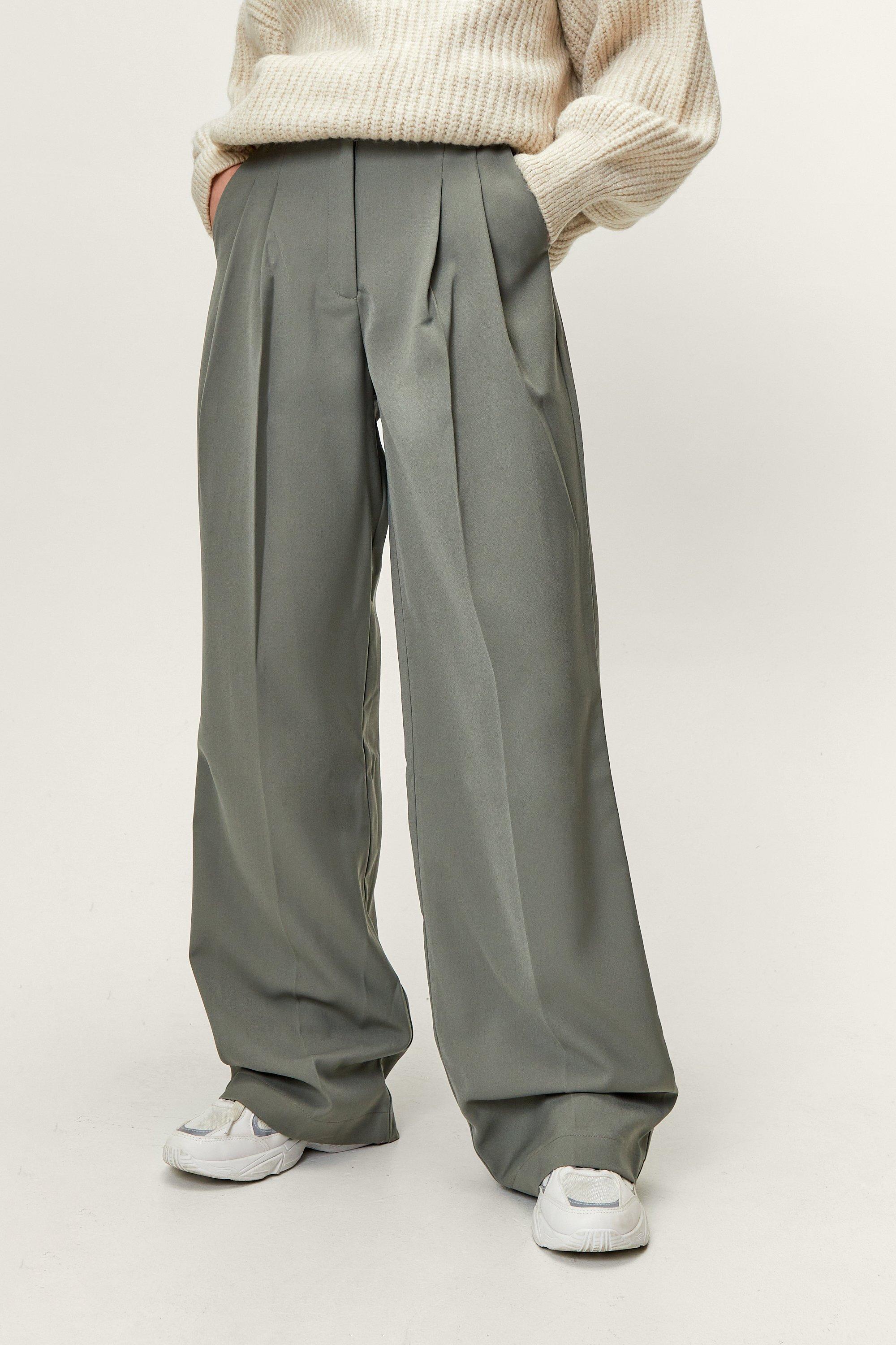 tapered wide leg pants