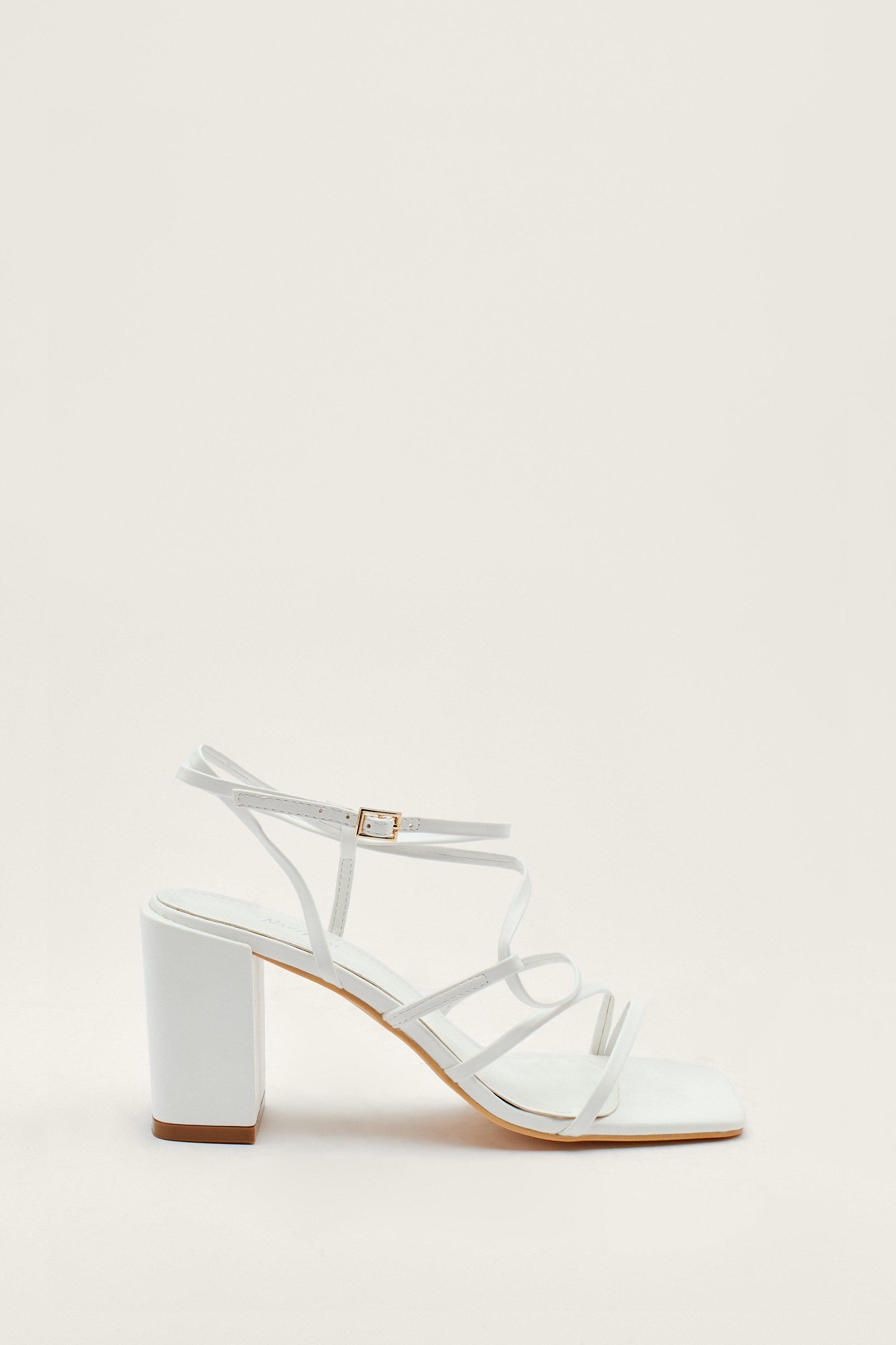 White 2025 midi heels