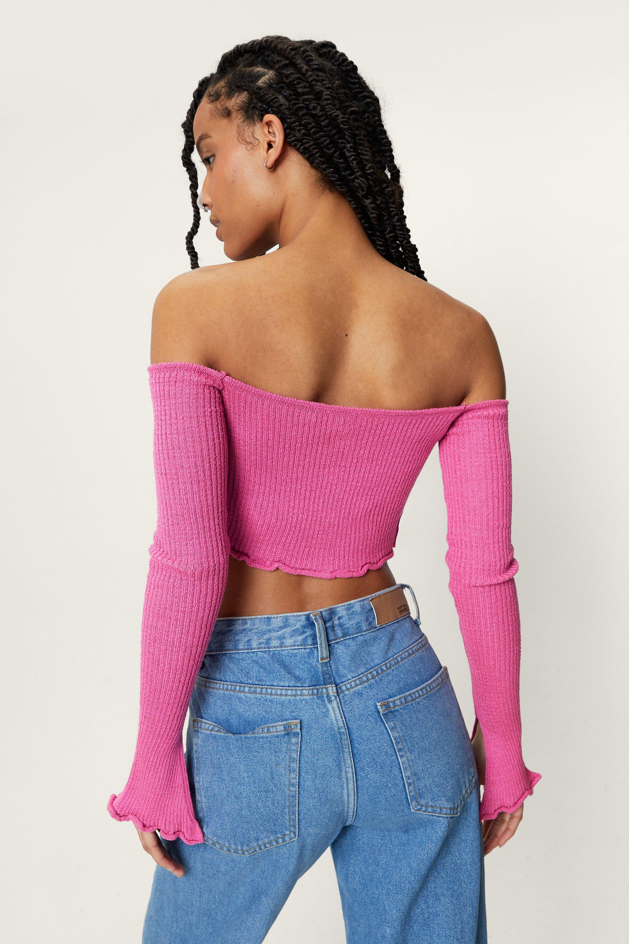 Off the best sale shoulder cropped cardigan