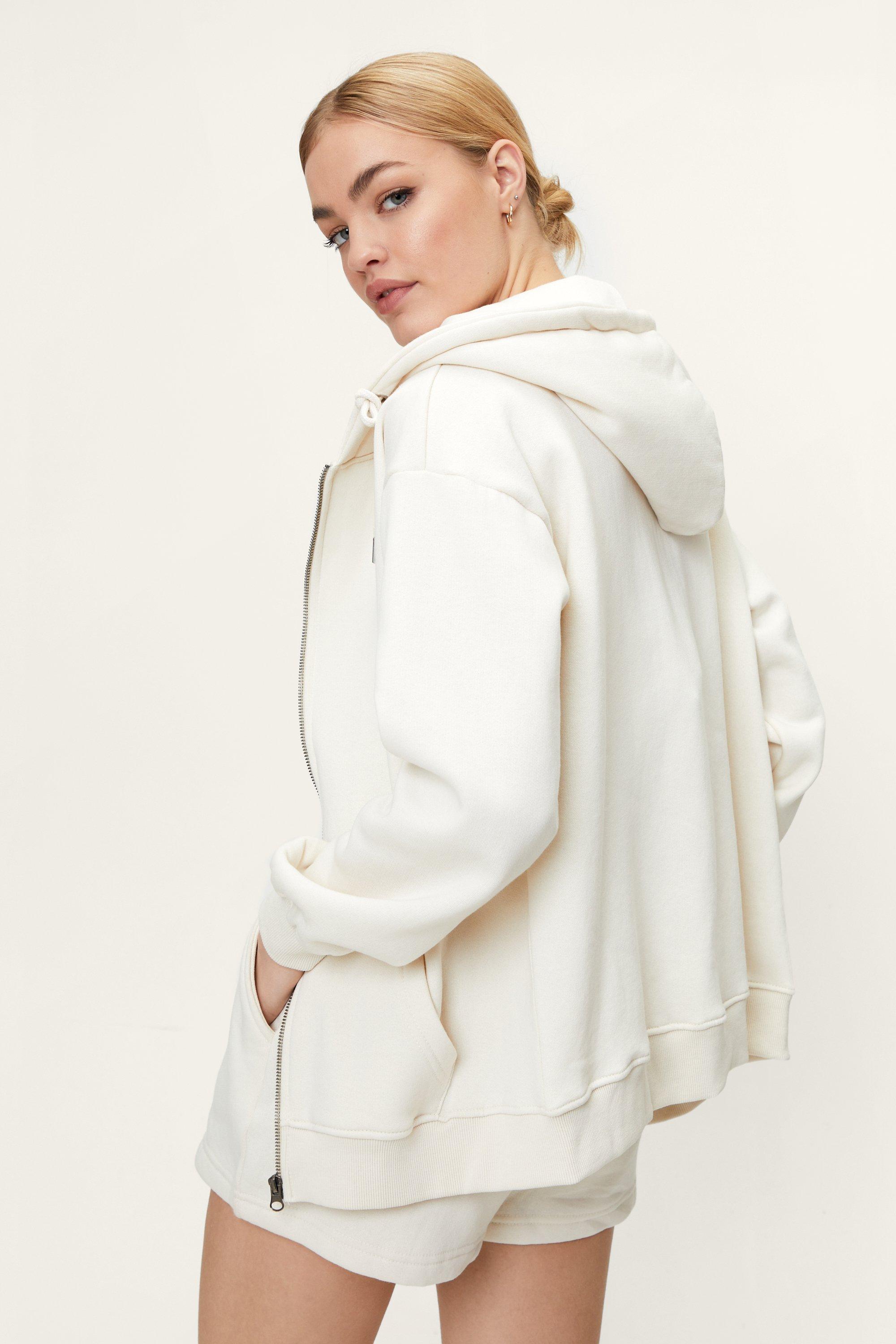 Nasty gal 2025 white hoodie