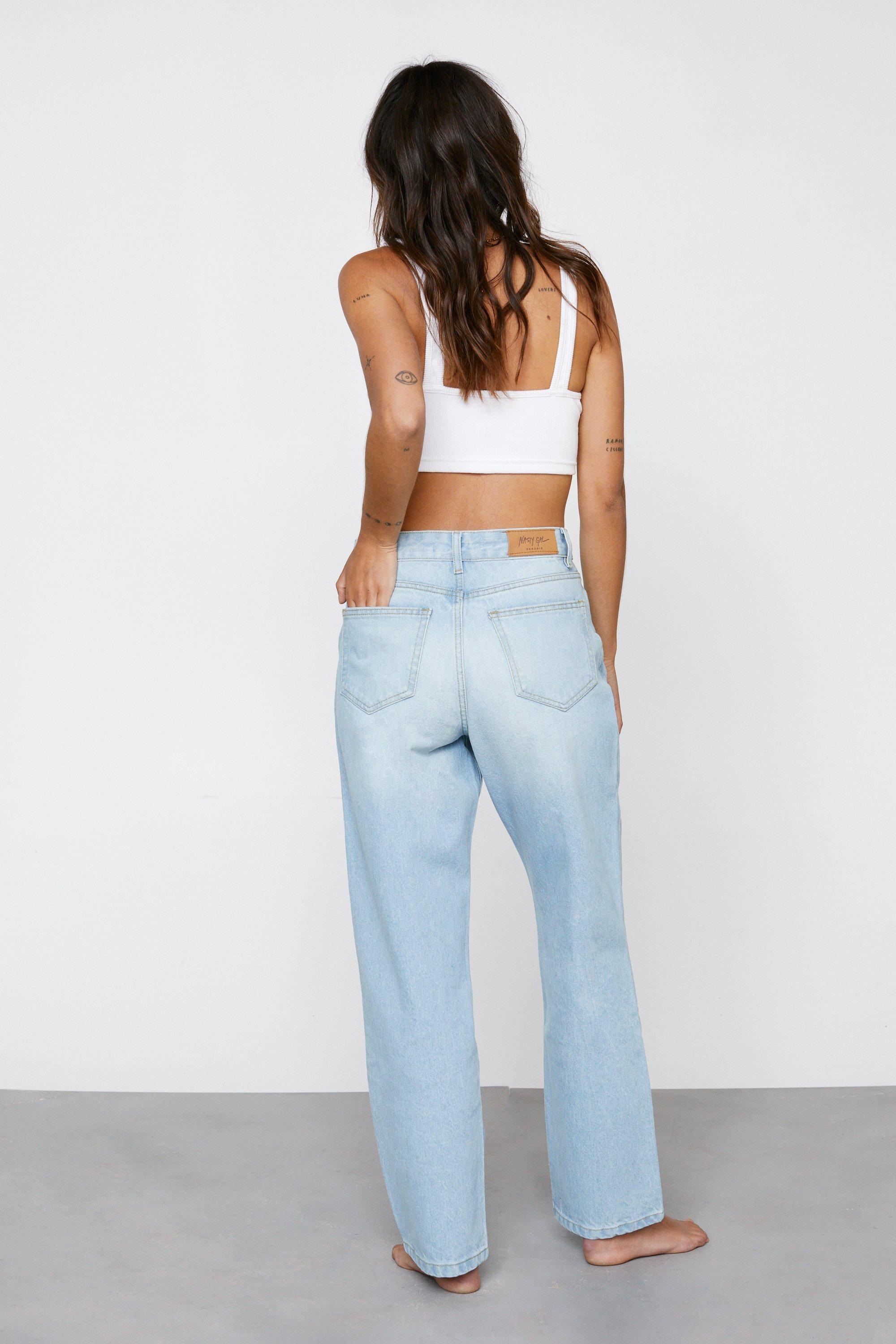 Petite Organic Cotton Boyfriend Denim Jeans