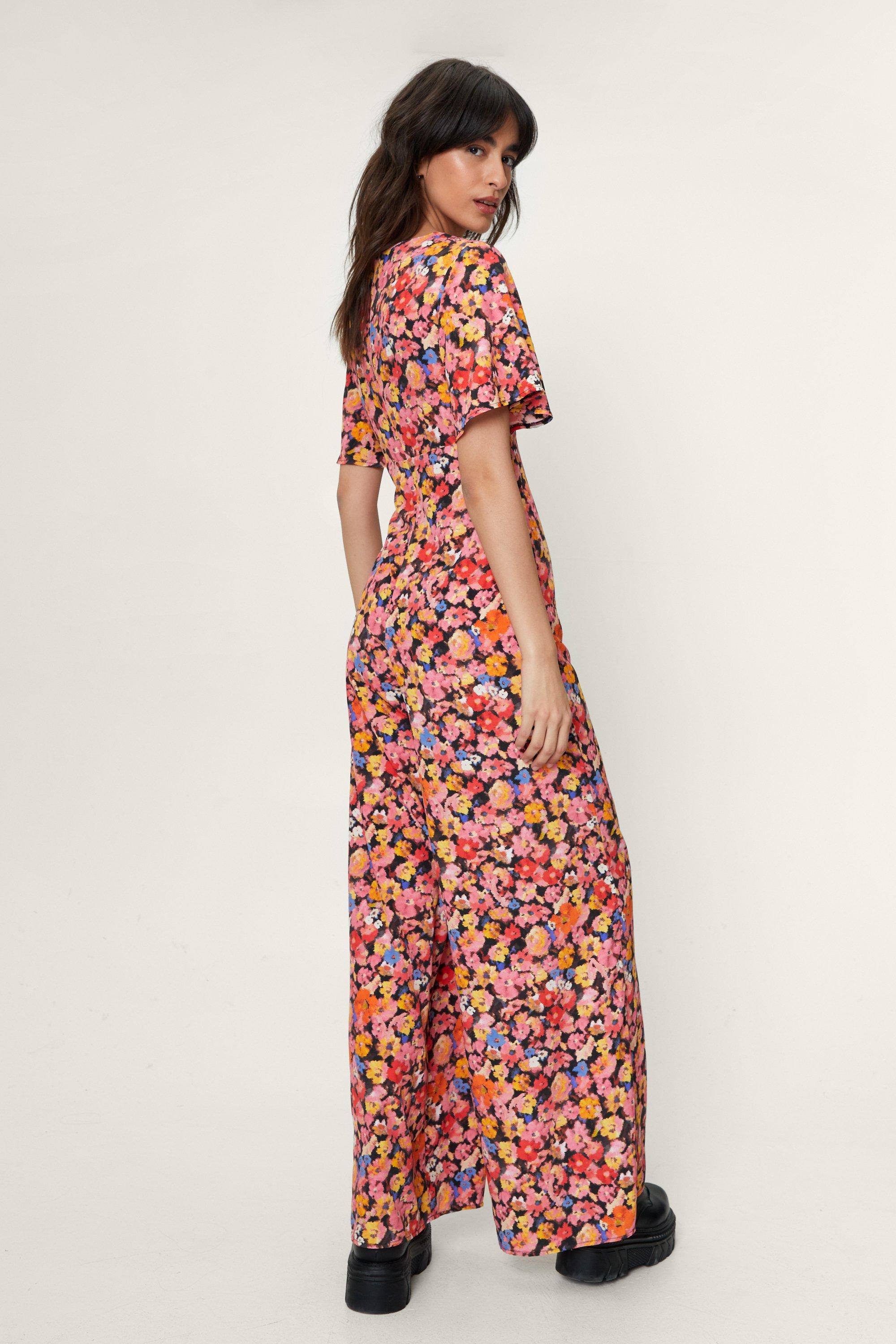 Ditsy best sale floral jumpsuit