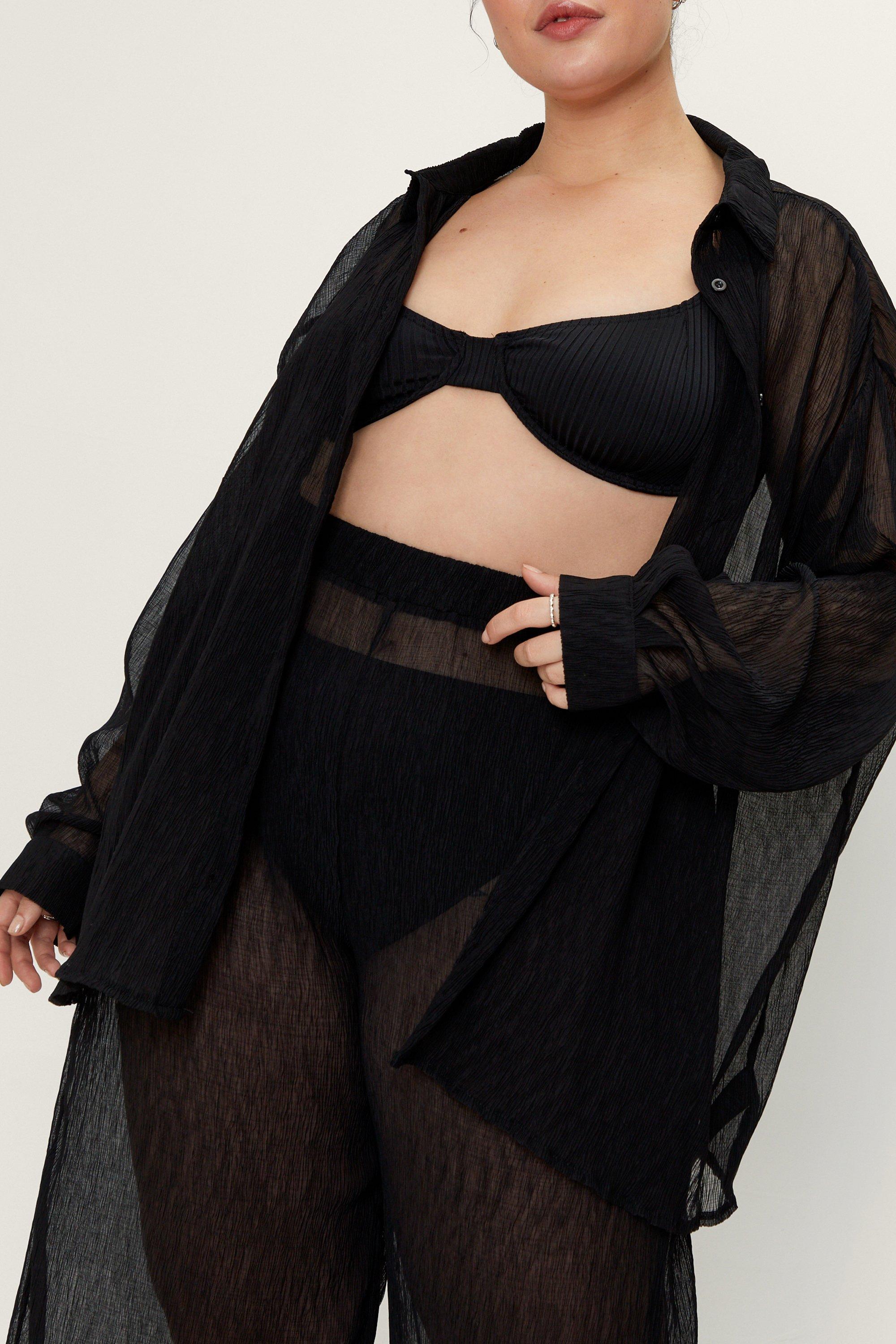 Plus size mesh hot sale beach pants