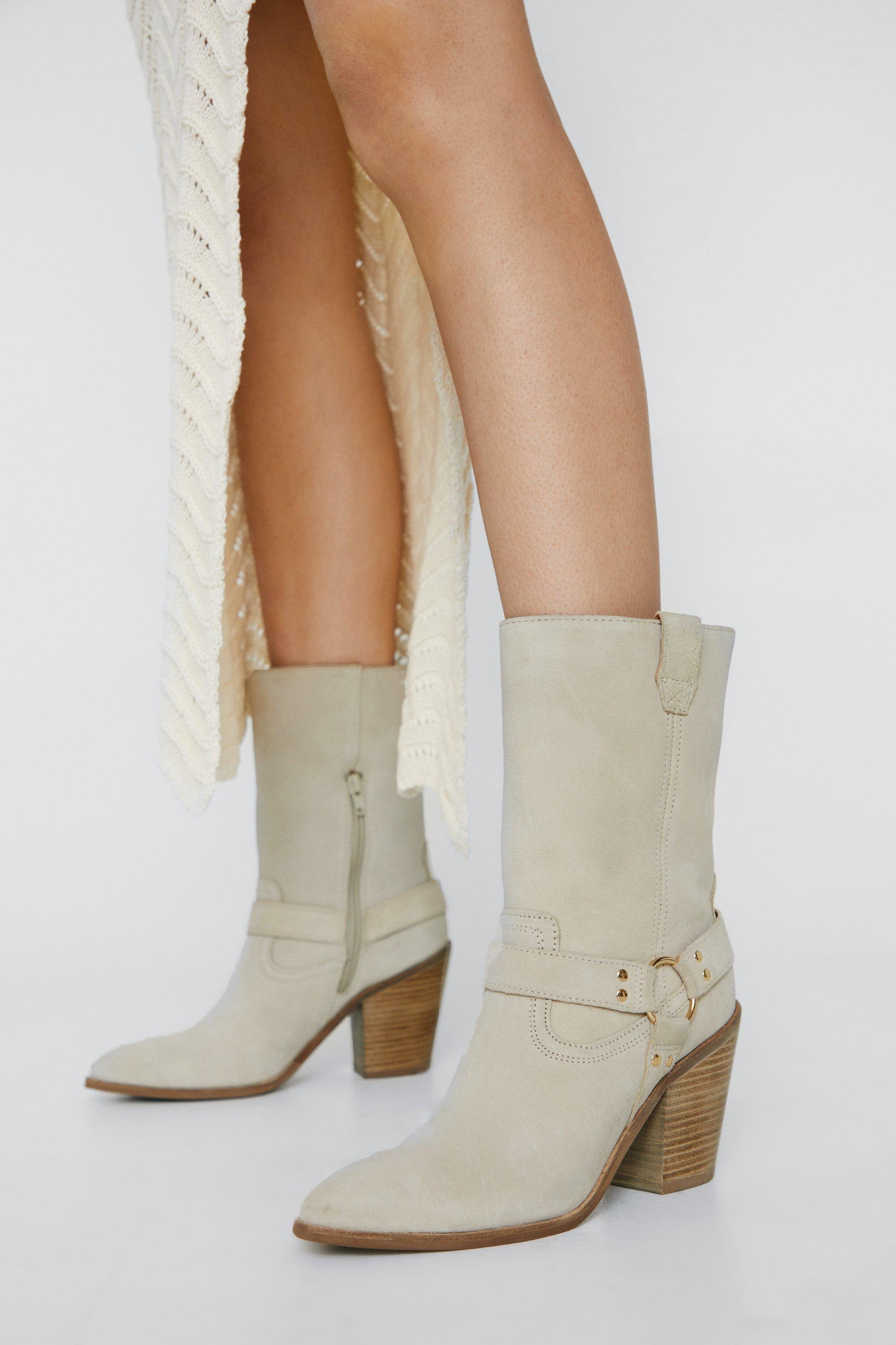 Bottes daim outlet beige