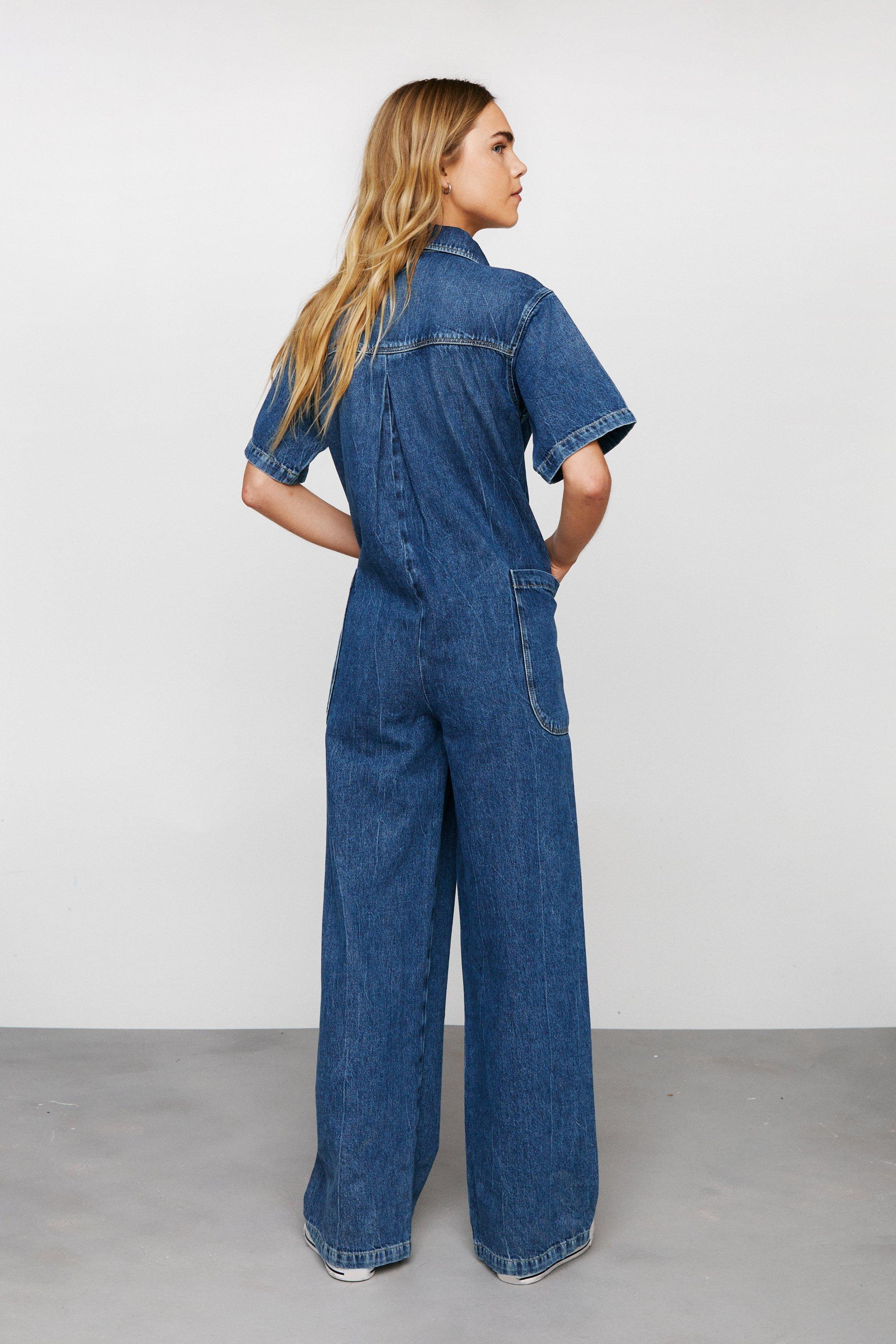 Nasty gal store denim jumpsuit