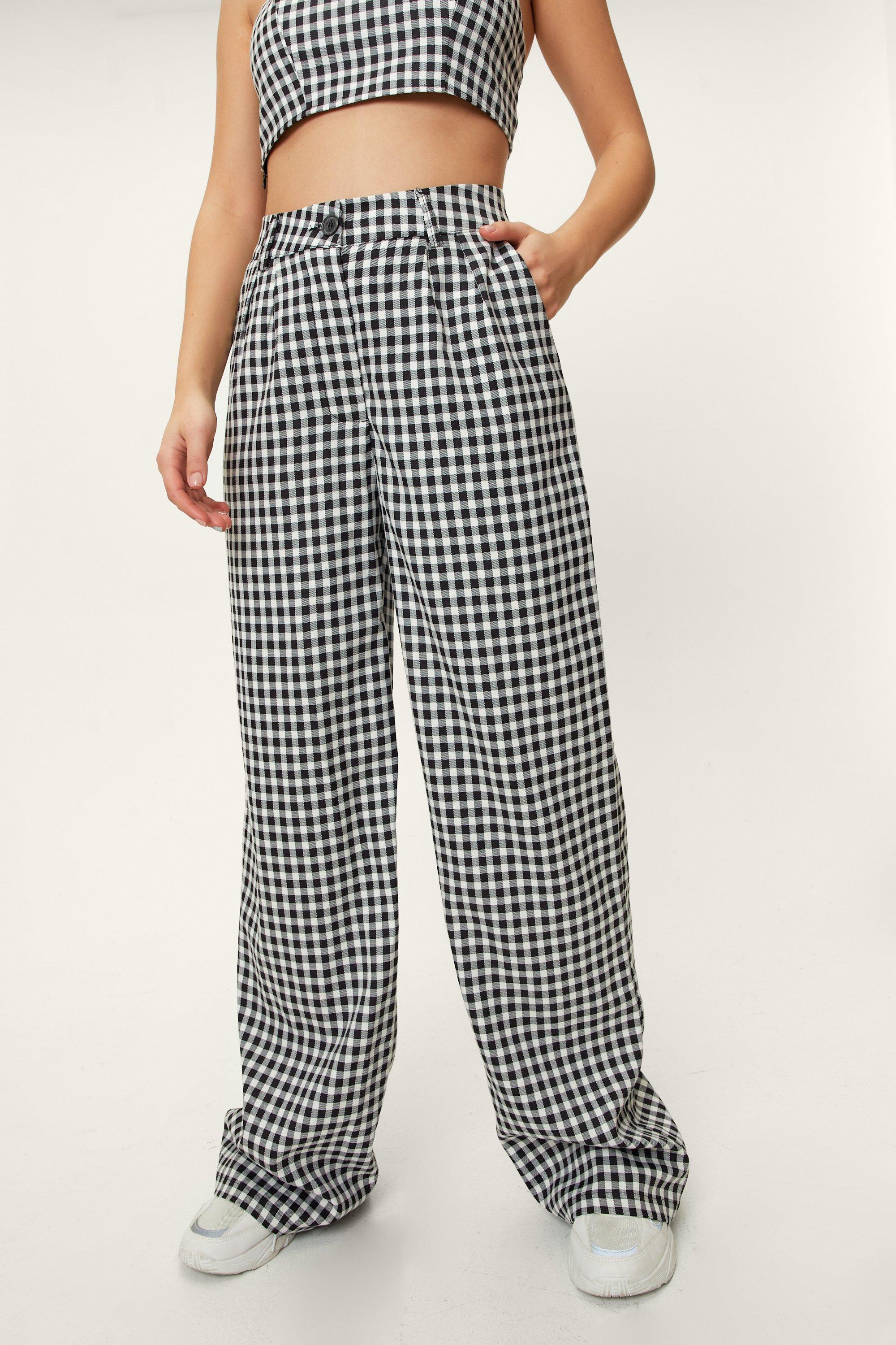 パンツ GREYMALLE Wide Tapered Check pants GREYMALLE Wide Tapered Check pants