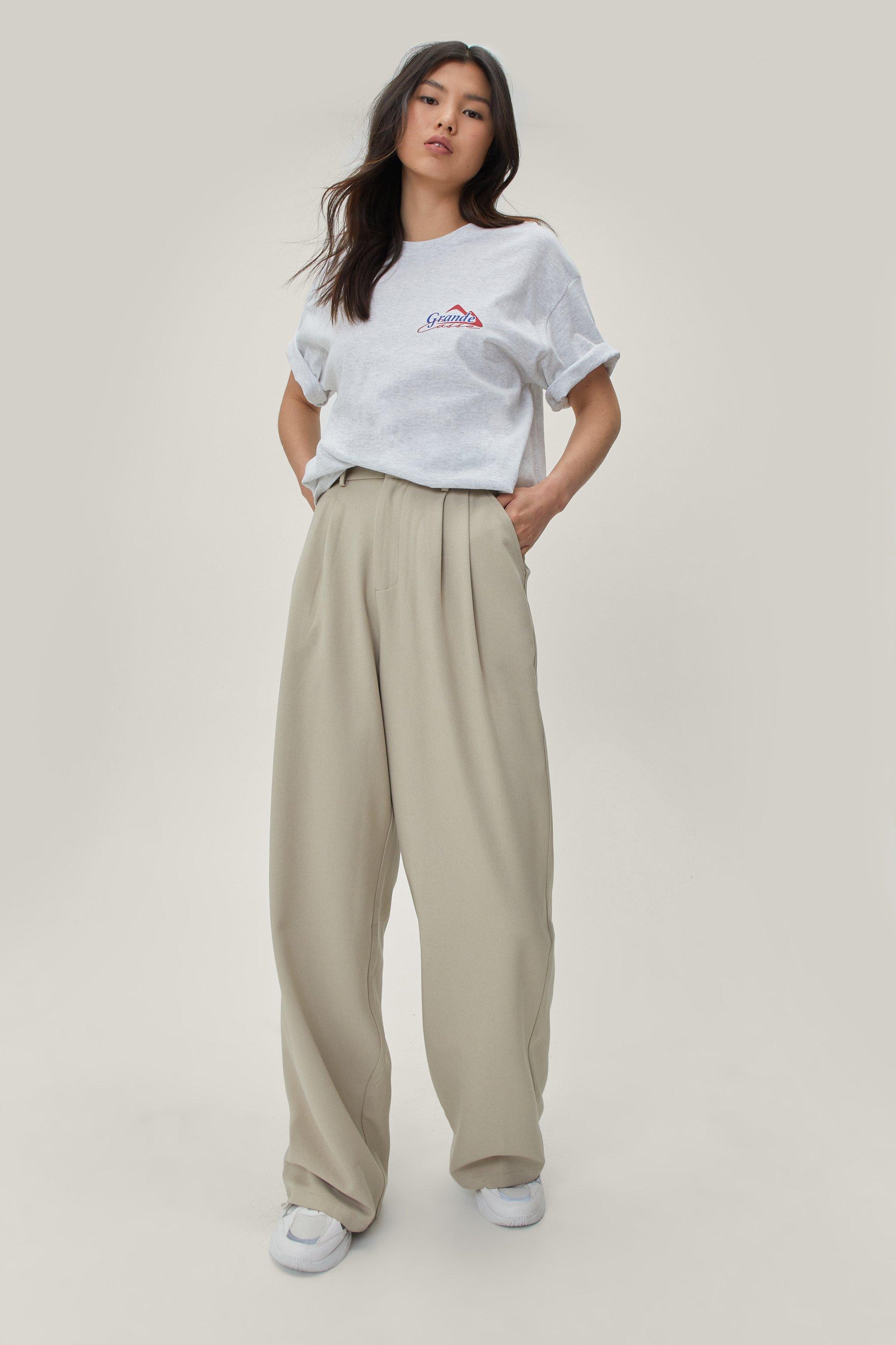 Pleated hot sale front pants