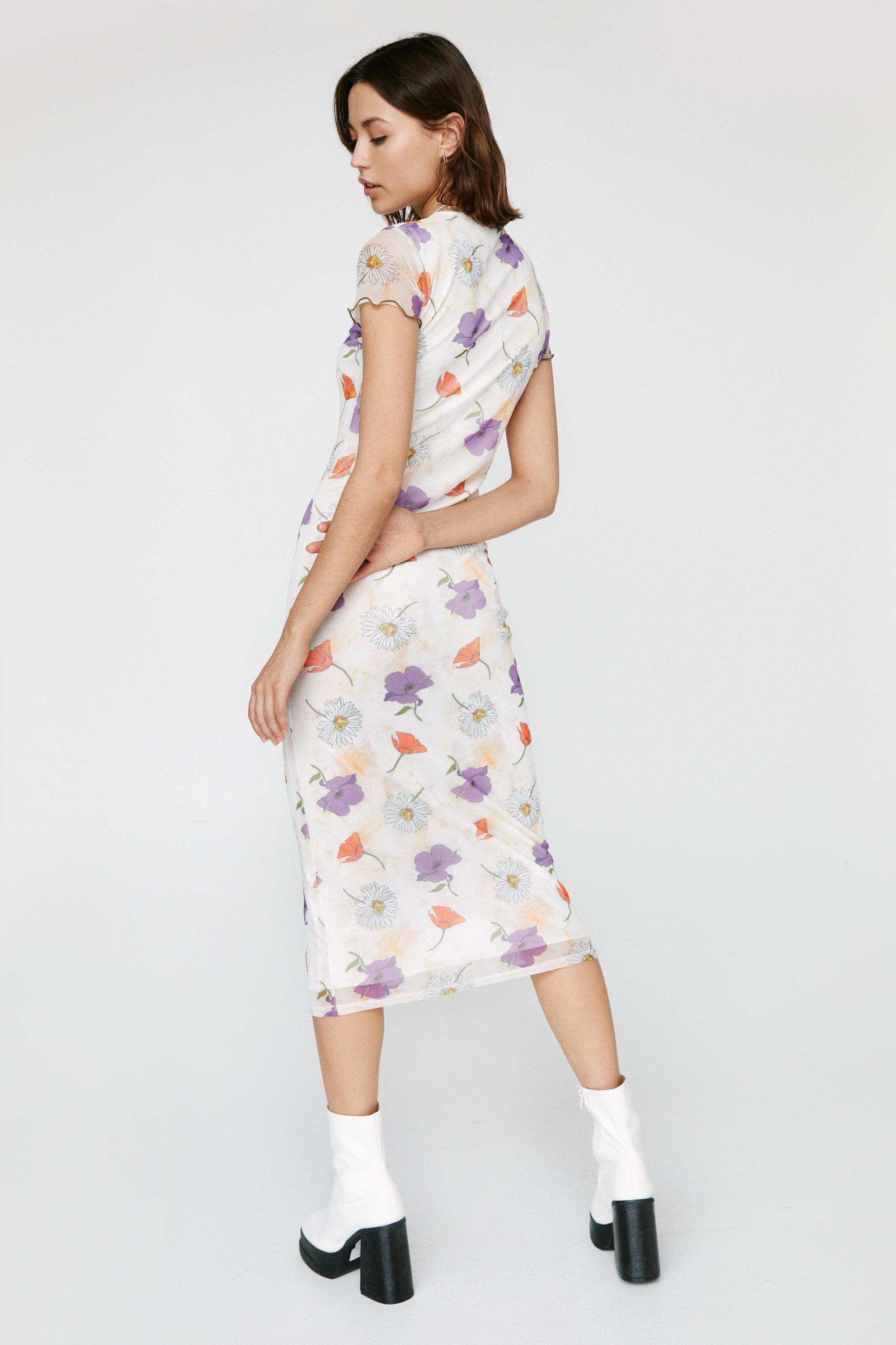 Crew neck midi dress best sale
