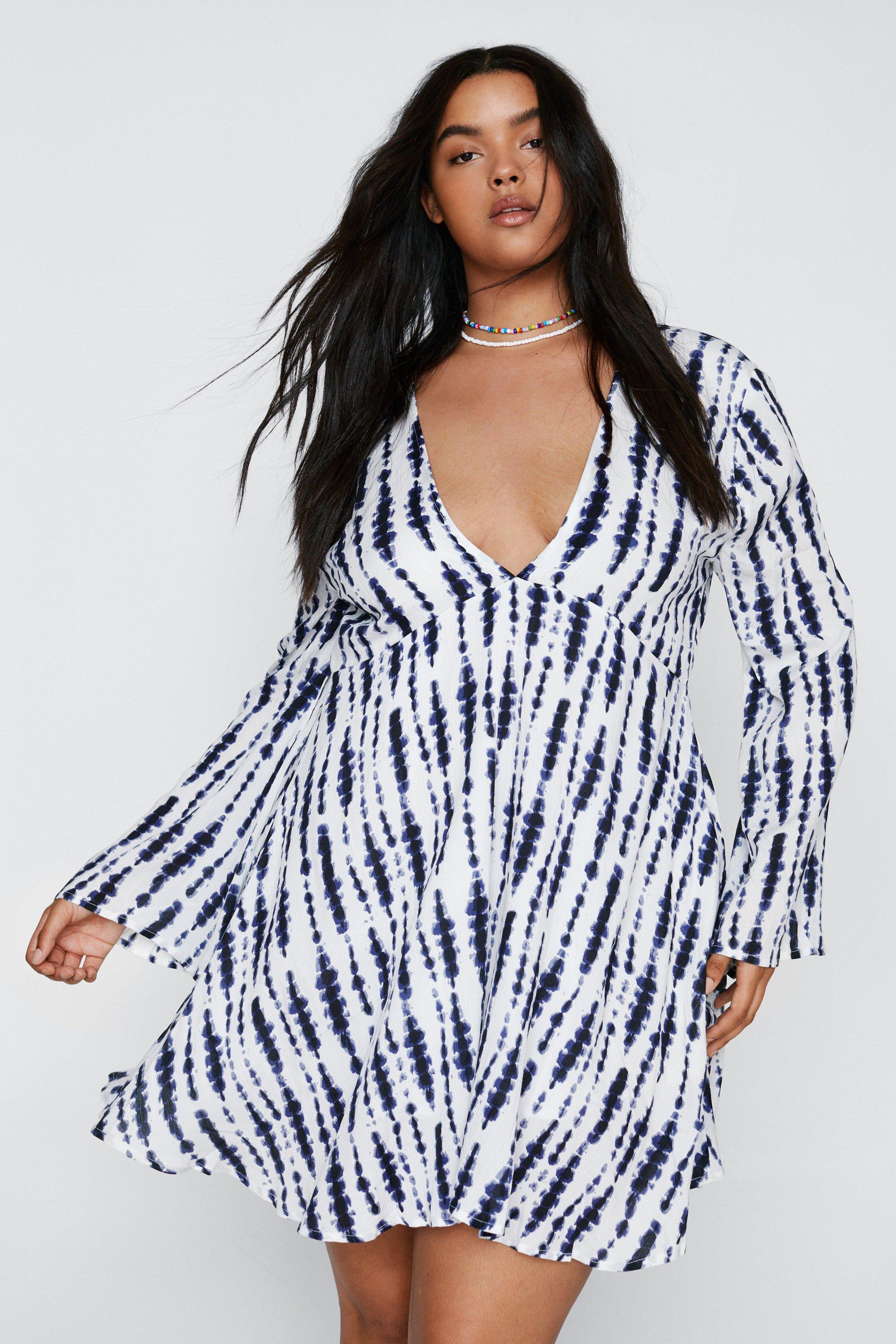 plus size striped dress