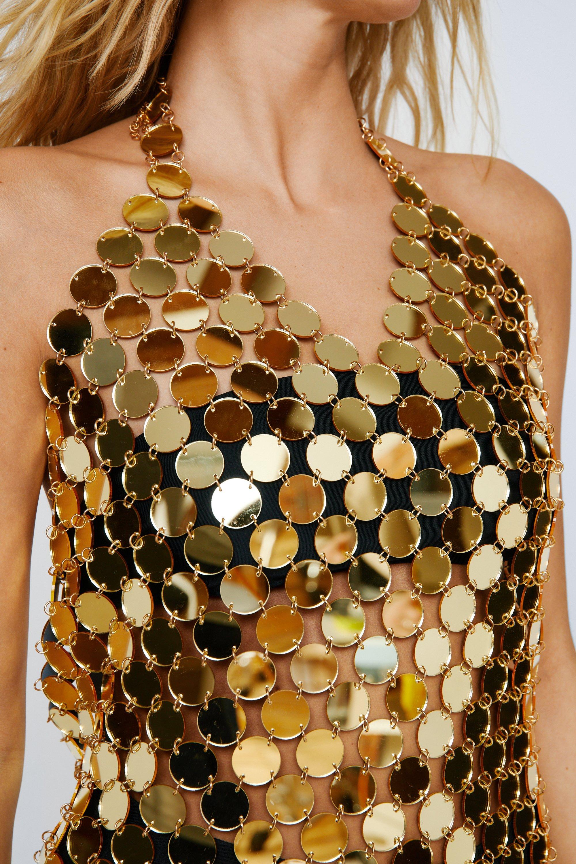 Nasty gal shop gold dress