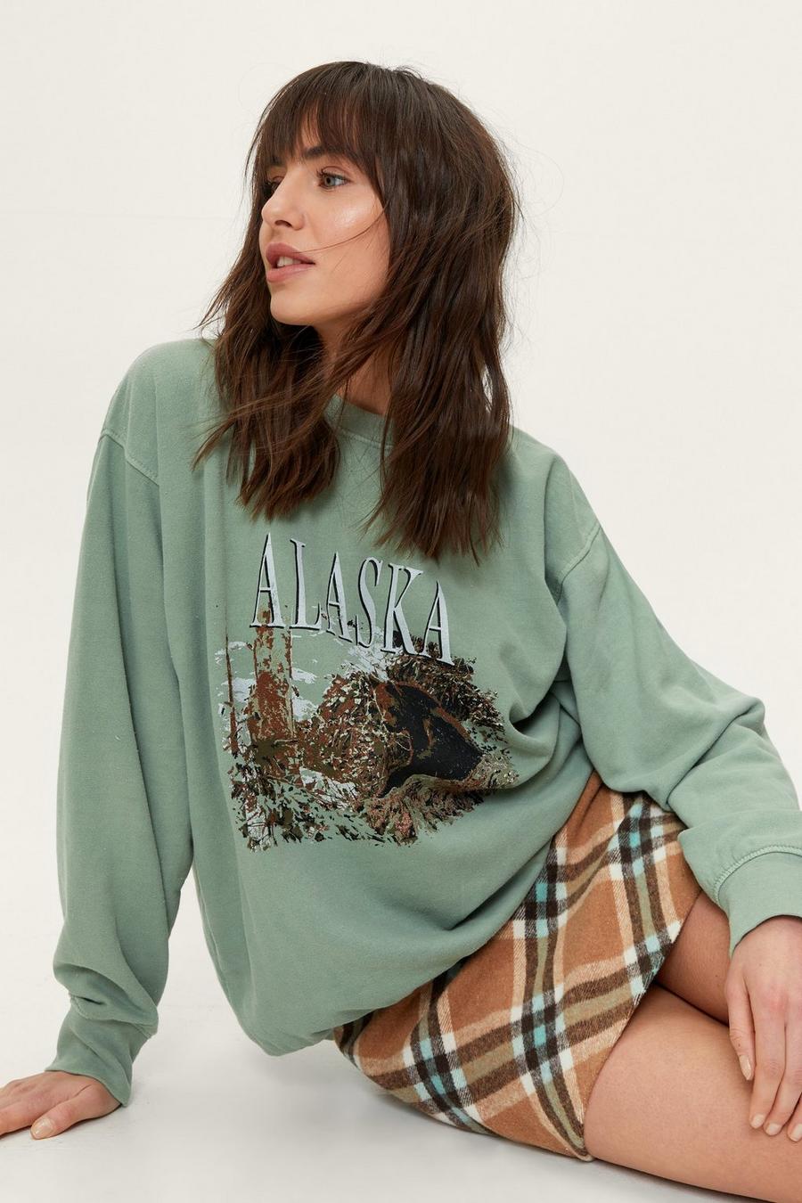 Alaska Overdyed Graphic Sweatshirt
