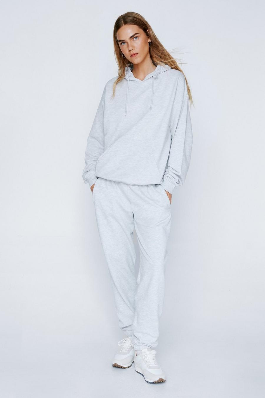 Relaxed Drawstring Hoodie and Sweatpants Set