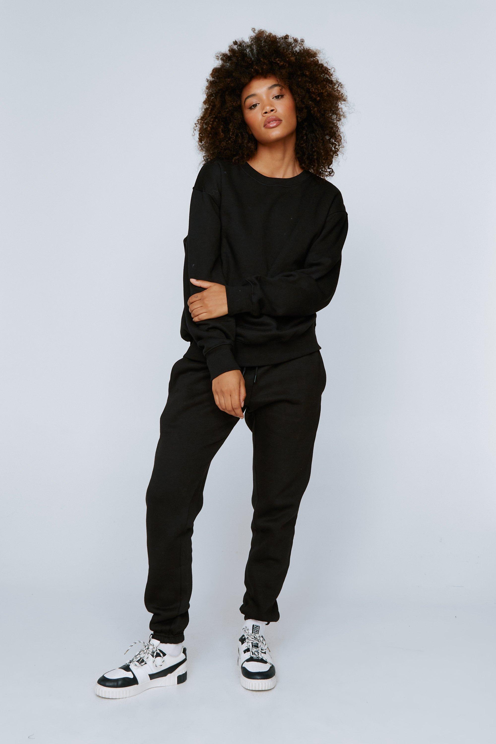 Relaxed Sweatpants and Sweatshirt Lounge Set