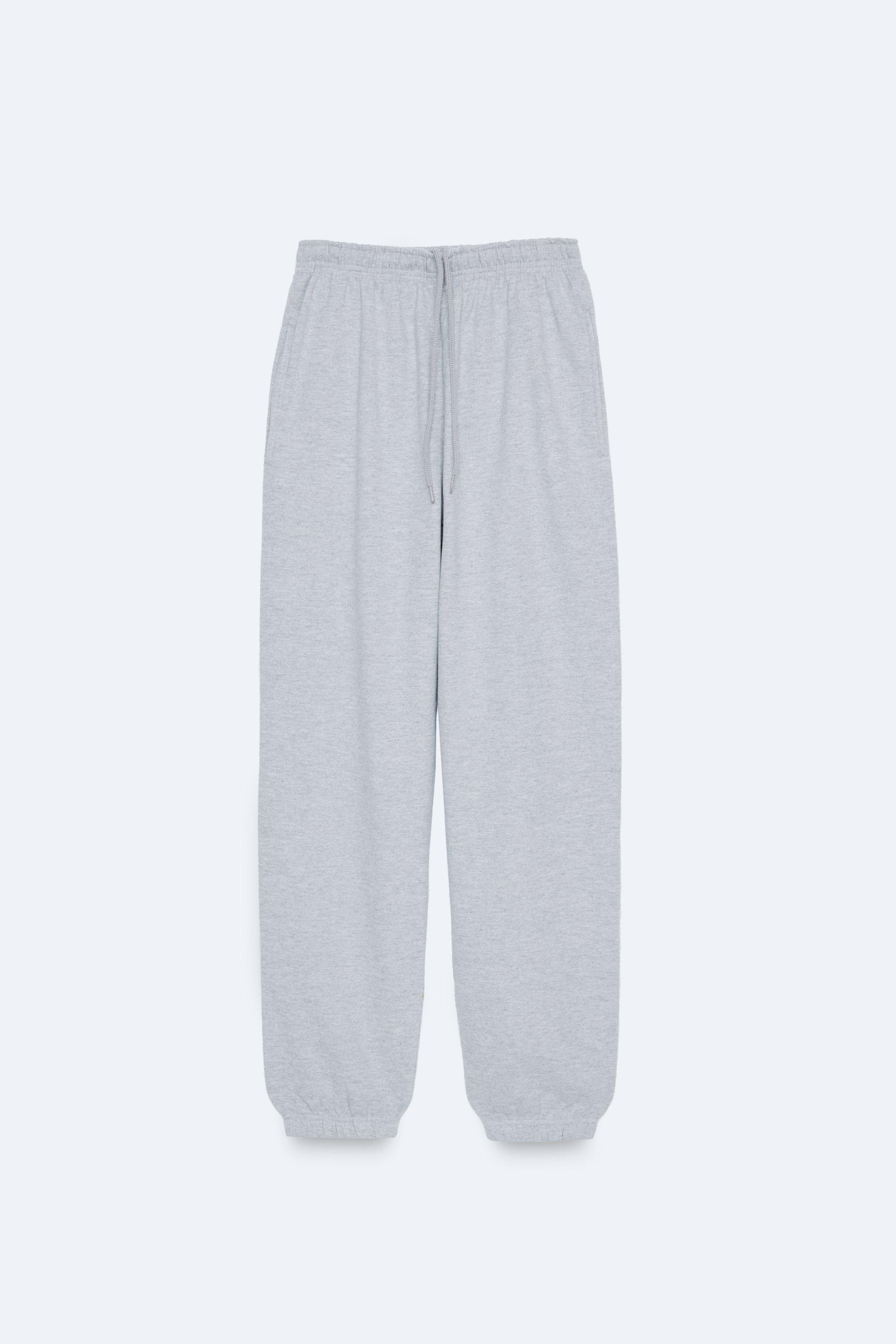 high waisted grey sweatpants