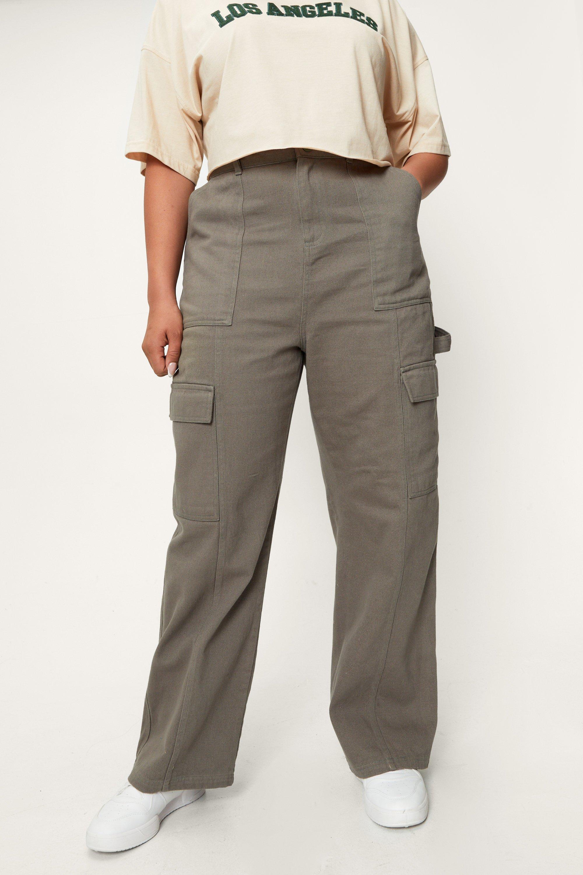 Plus size cargo trousers on sale womens