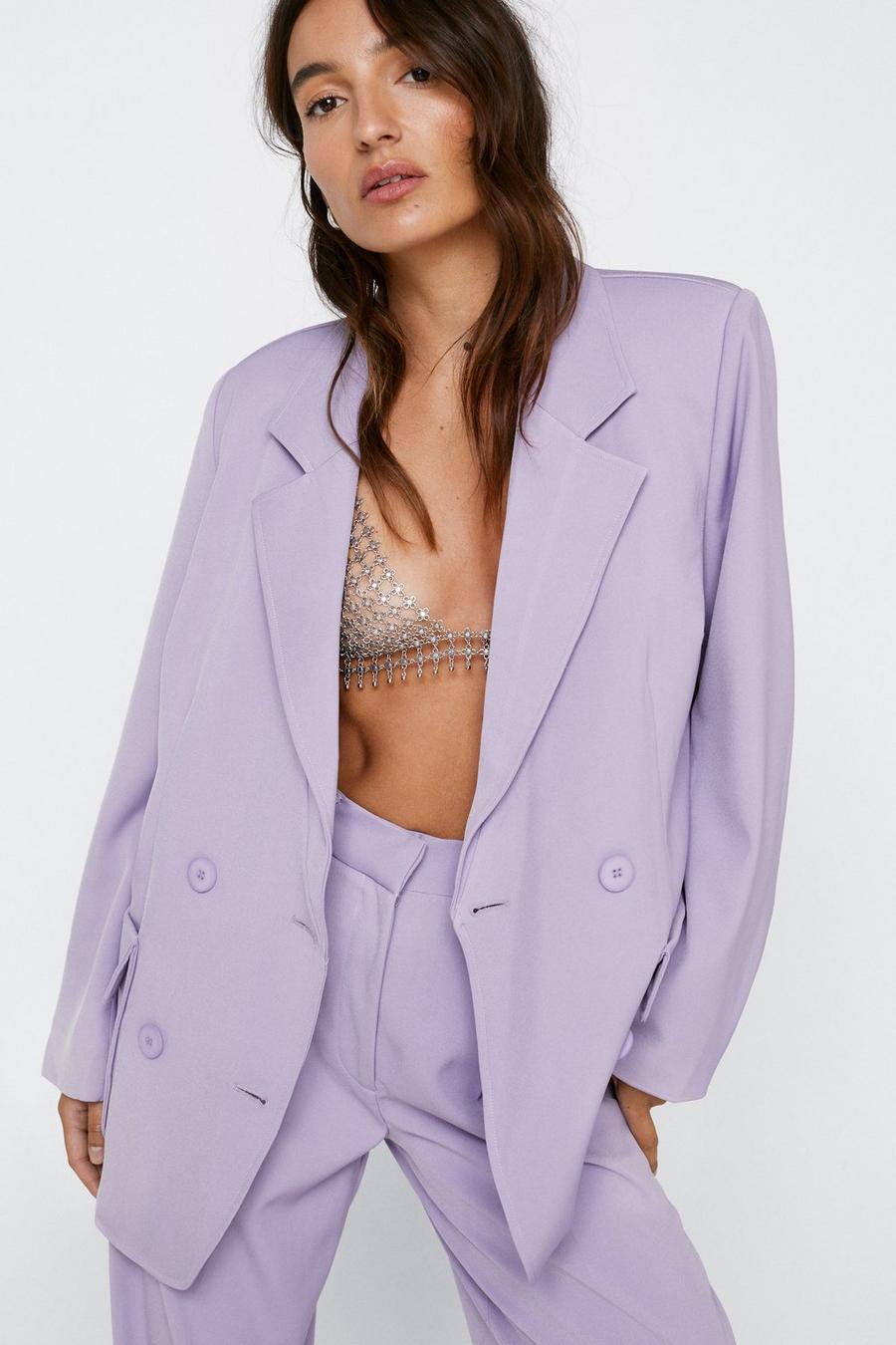 Petite Tailored Double Breasted Blazer