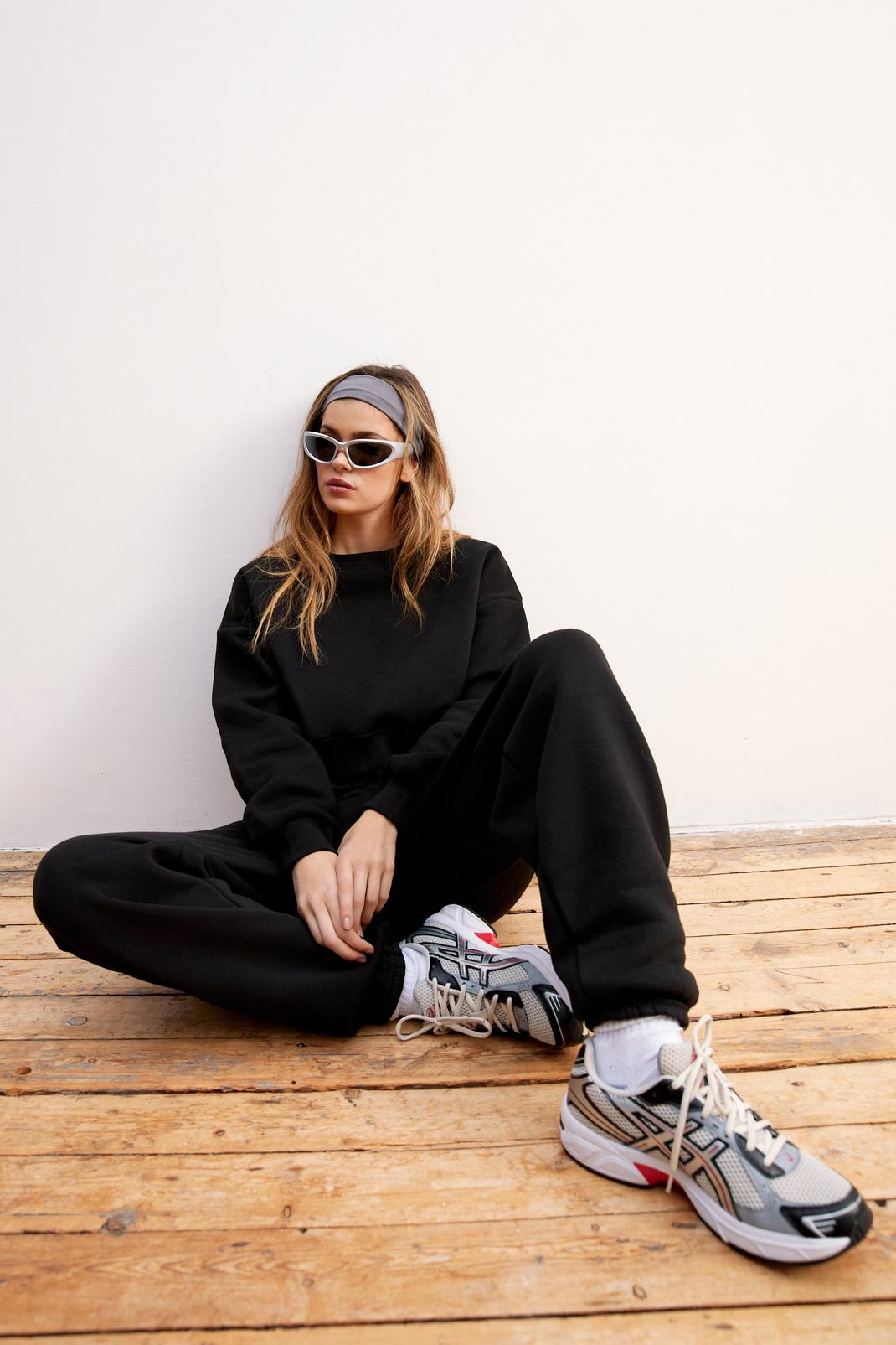 THE GREAT. The Wide Leg Cropped Sweatpants