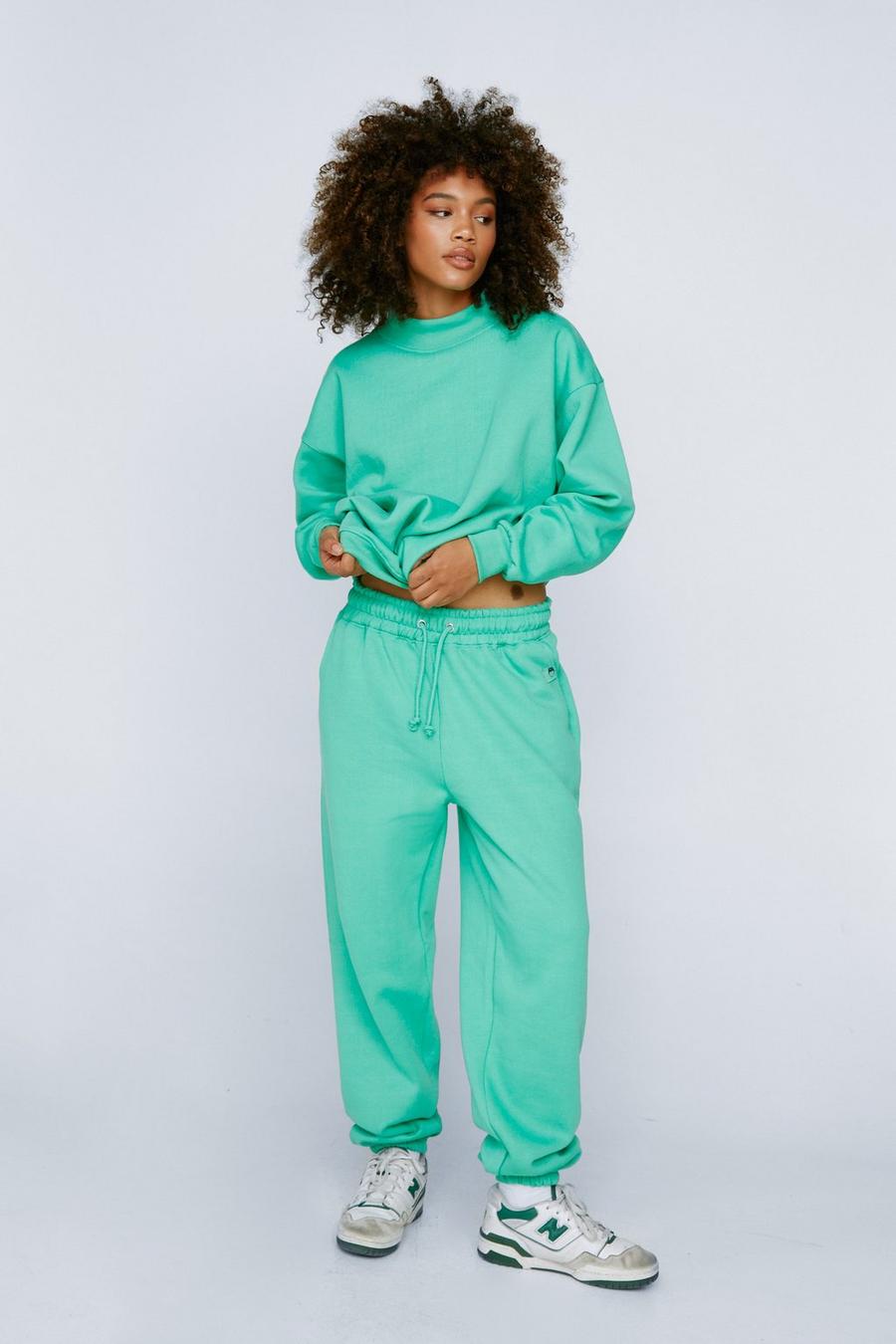 Womens Fine Knit Oversized Loungewear Set with Long Sleeve Slash Neck Jumper 2 Piece Tracksuit