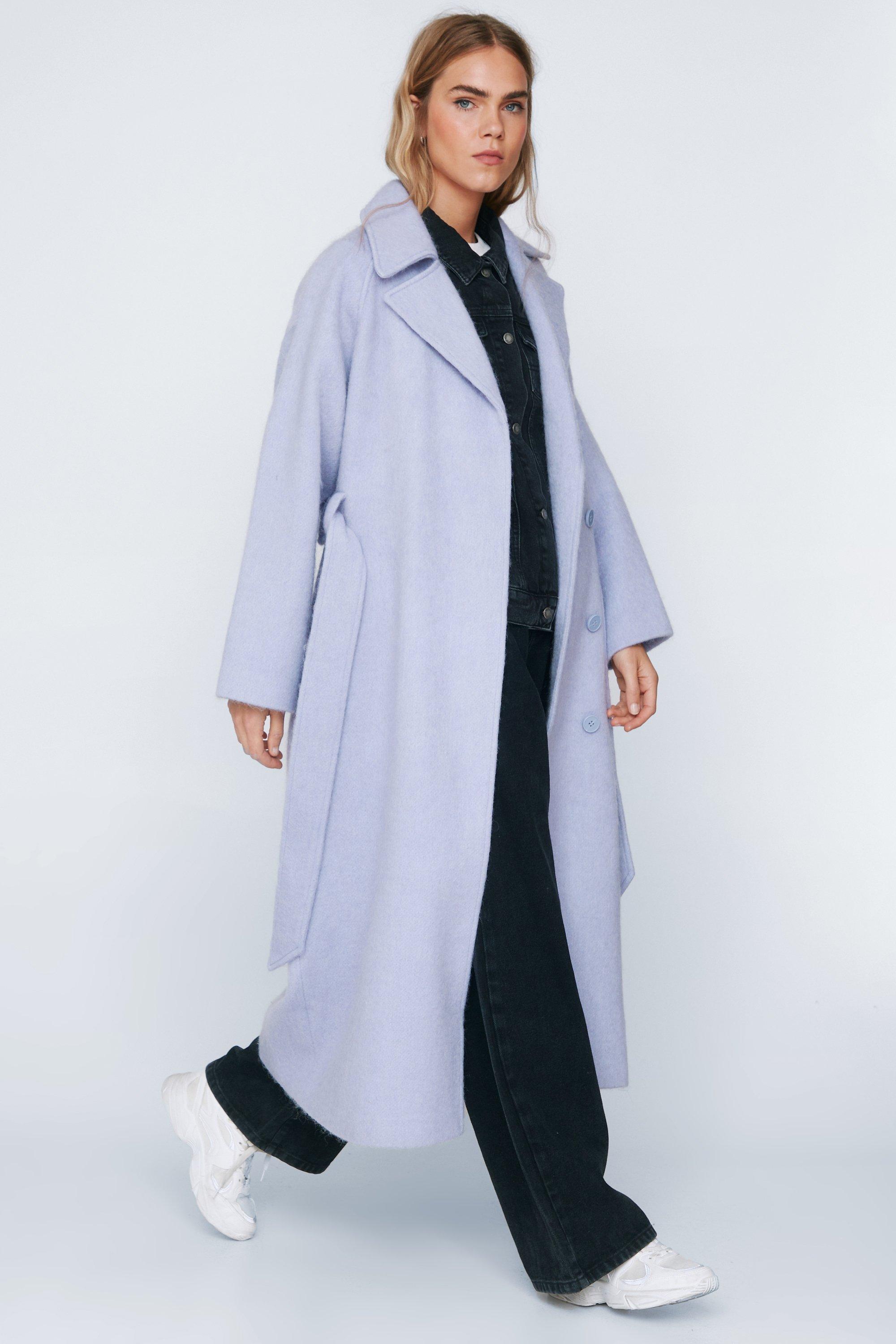 grey longline coat