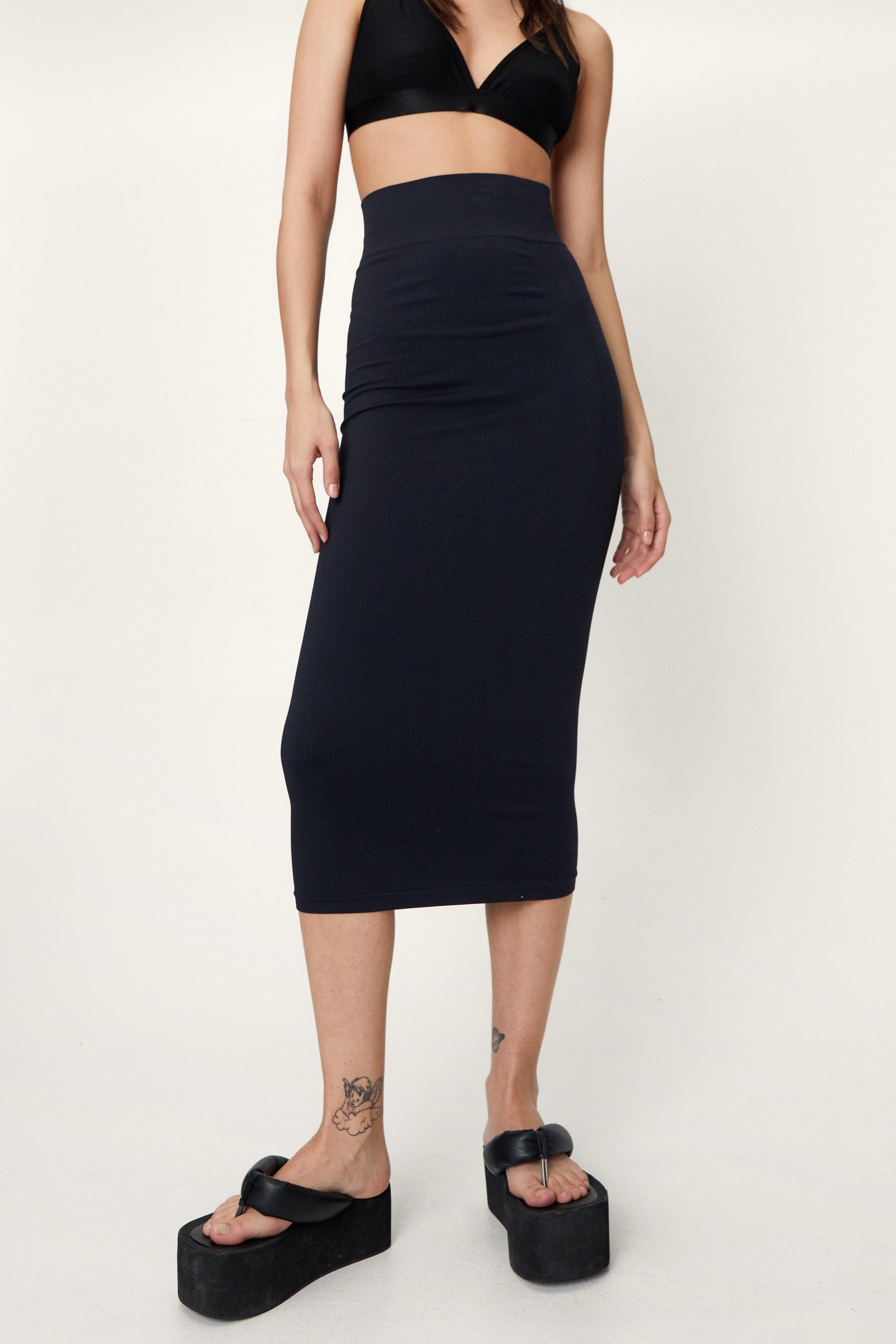 Bodycon skirt black best sale