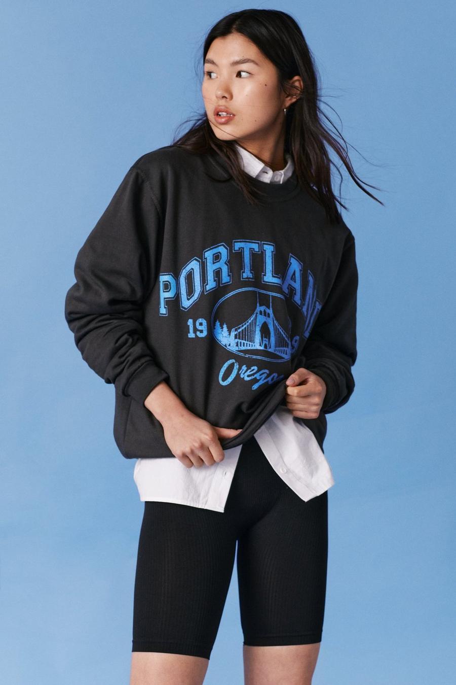 Oversized Graphic Portland Sweatshirt