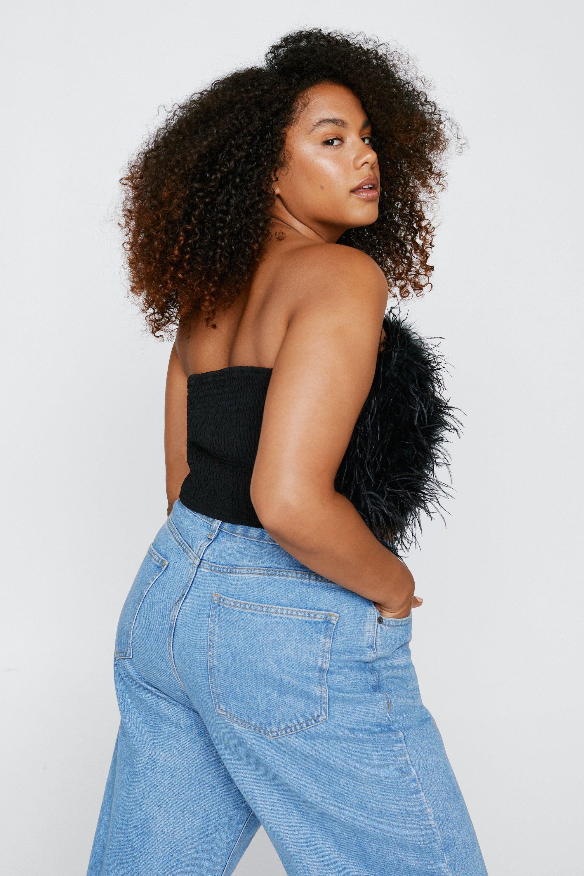 Plus Size Feather Tube Top | Nasty Gal