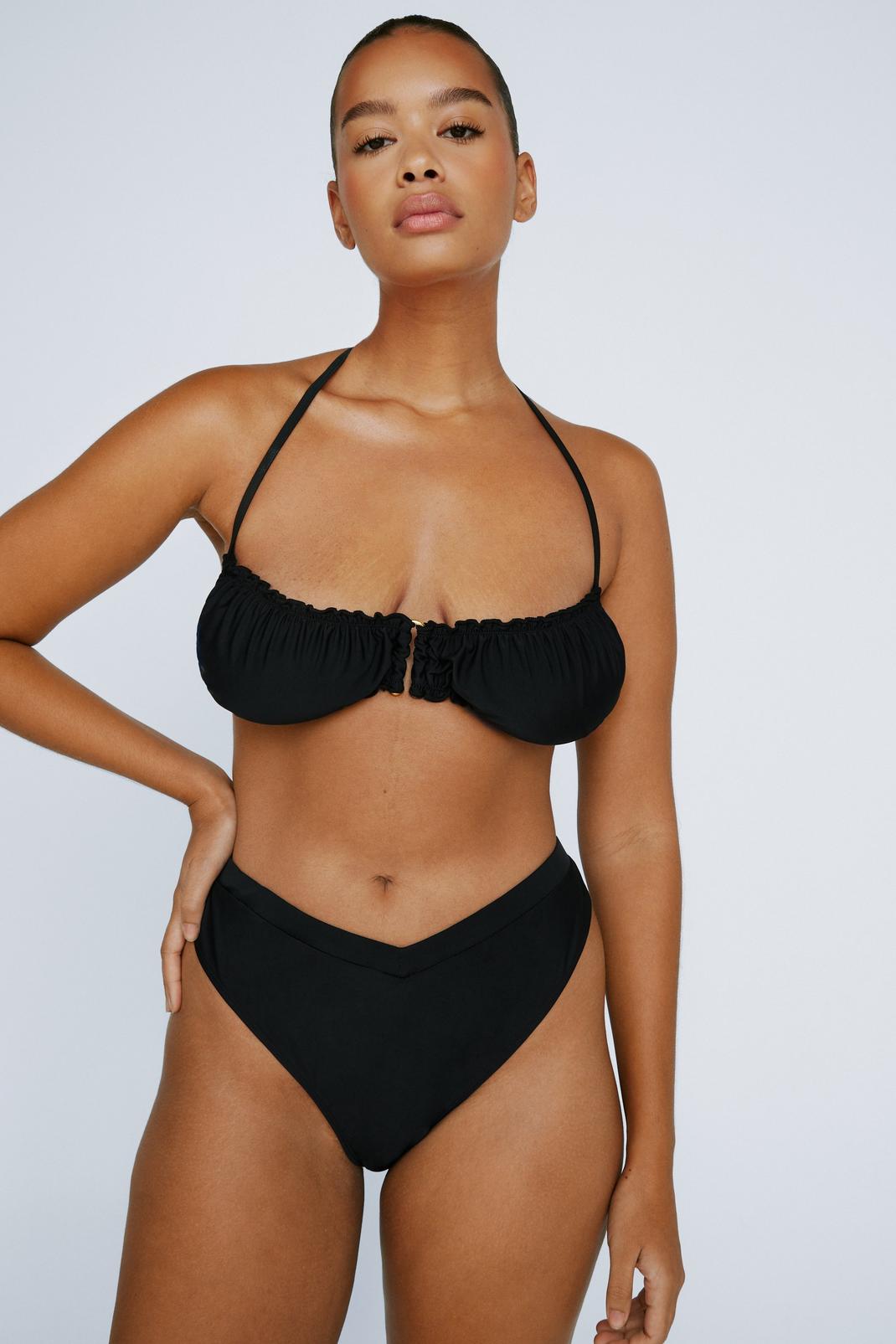 Puno Accountant reactie Plus Size U Detail Ruched Bikini Set | Nasty Gal