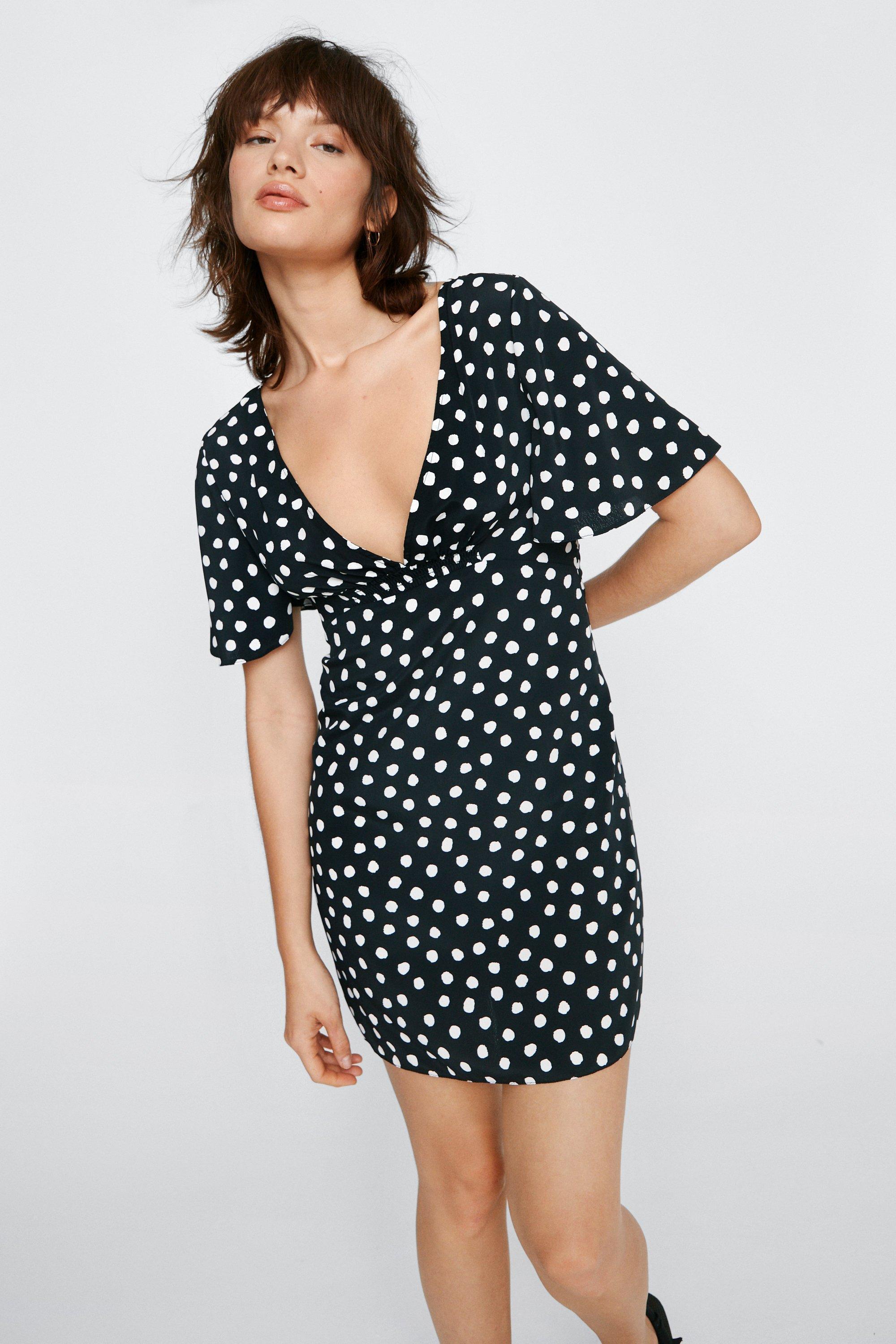 herliptoPolka Dot Open Back Dress 【30％OFF】 sandorobotics.com