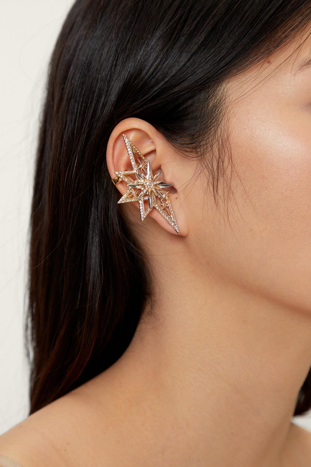 Gold Star Ear Cuff image number 1