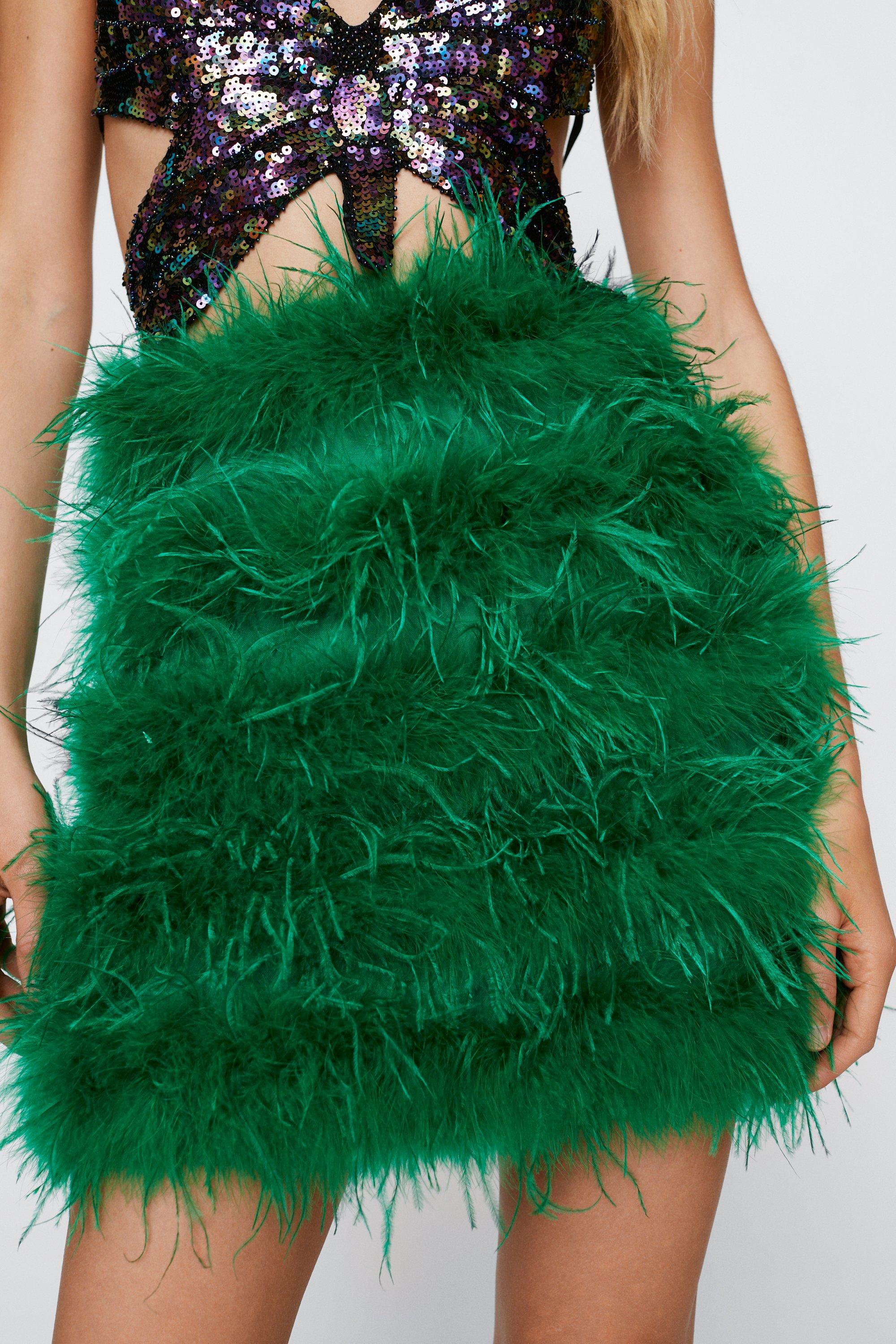 Feather 2025 green skirt