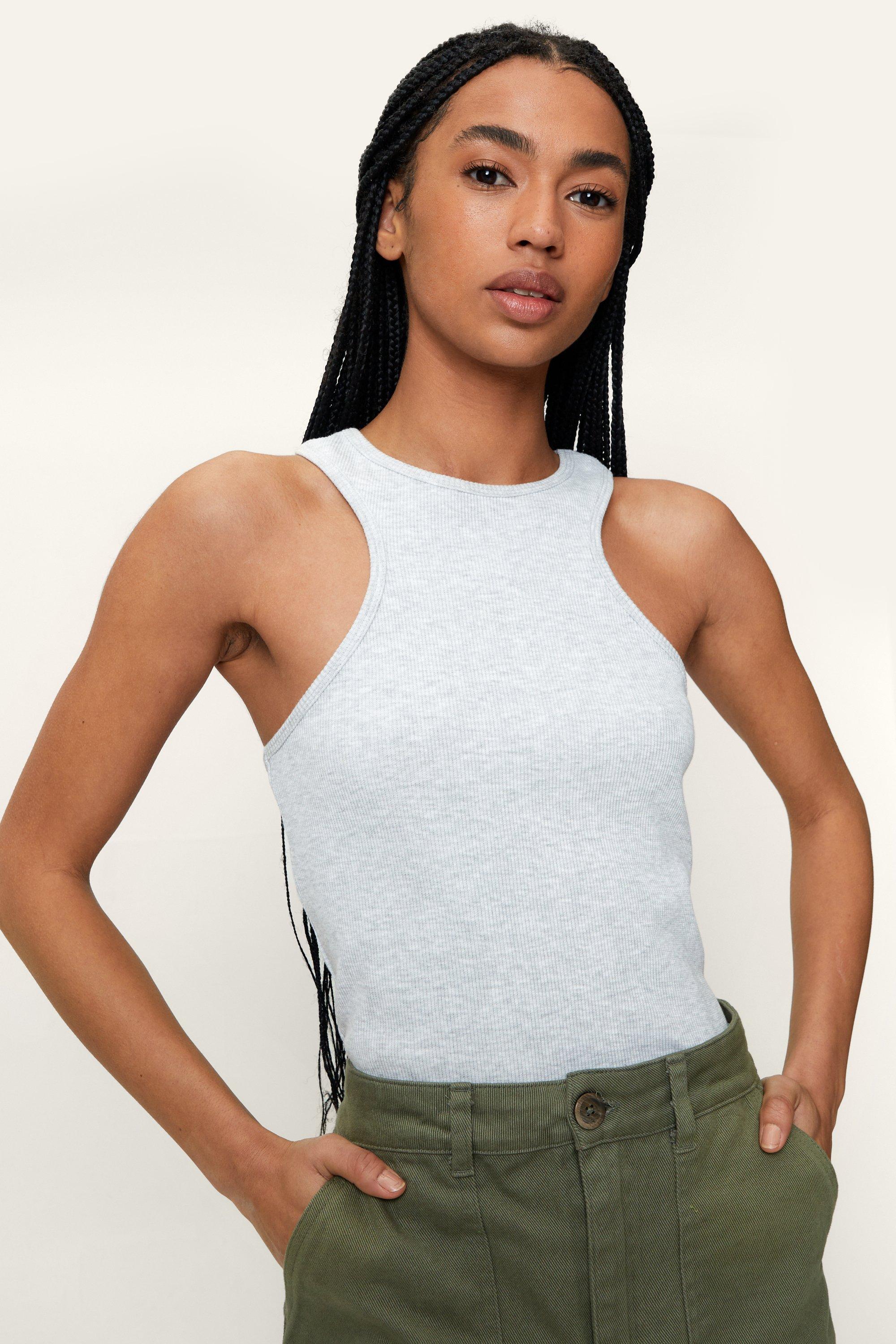 ribbed sleeveless