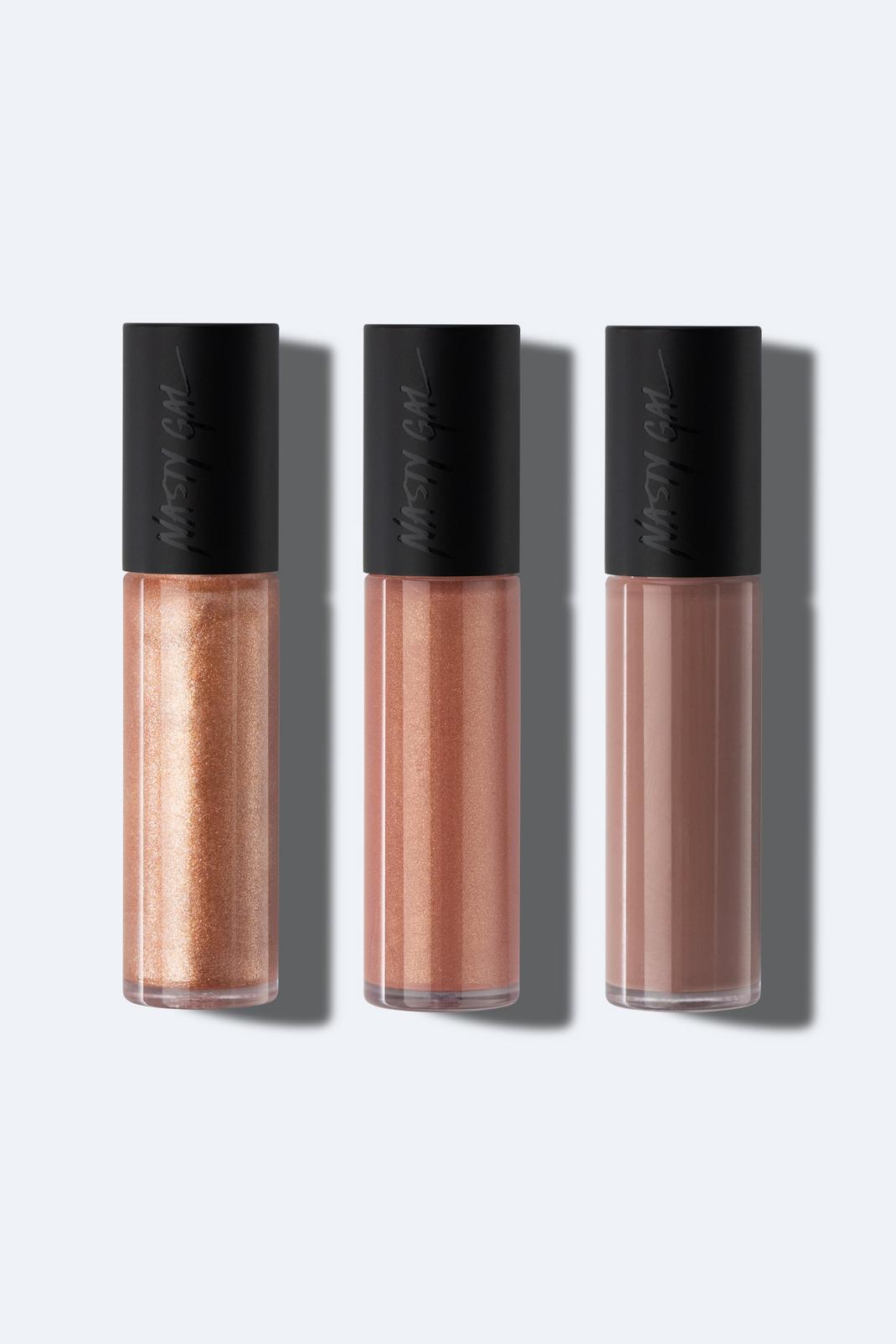 Champagne Nasty Gal Beauty Lipgloss Trio image number 1