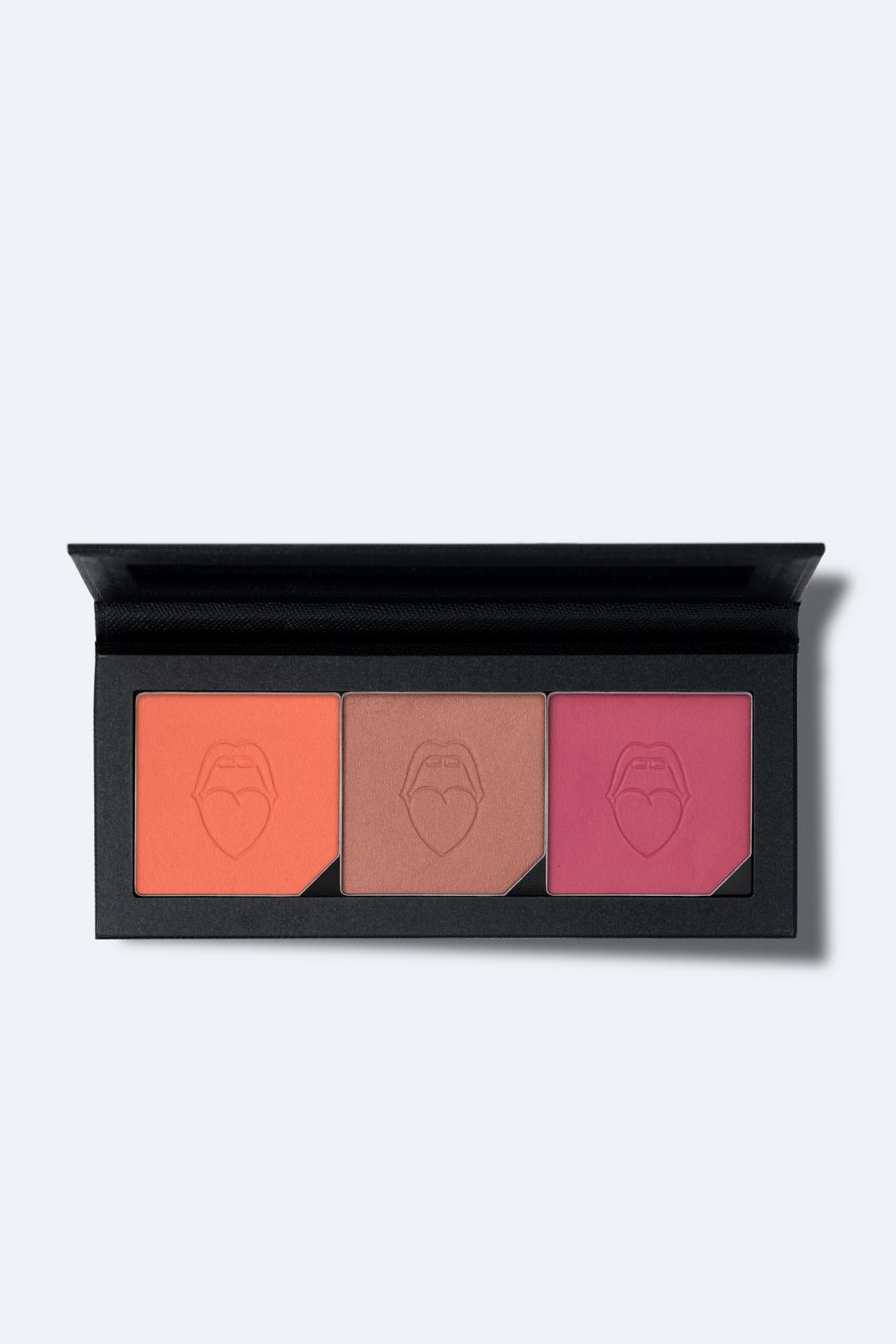Natural peach Nasty Gal Beauty Face Palette Trio - Lip/cheek image number 1