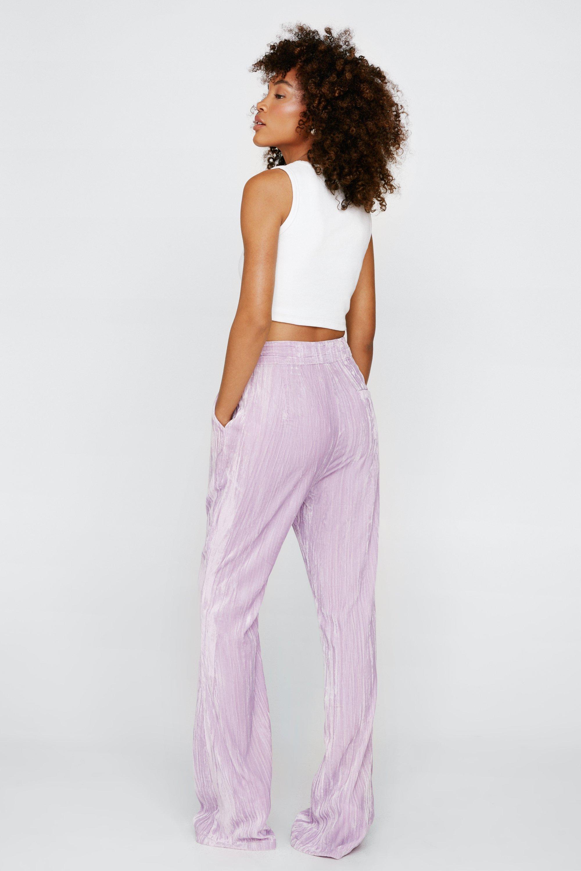 Pantalon évasé online velours