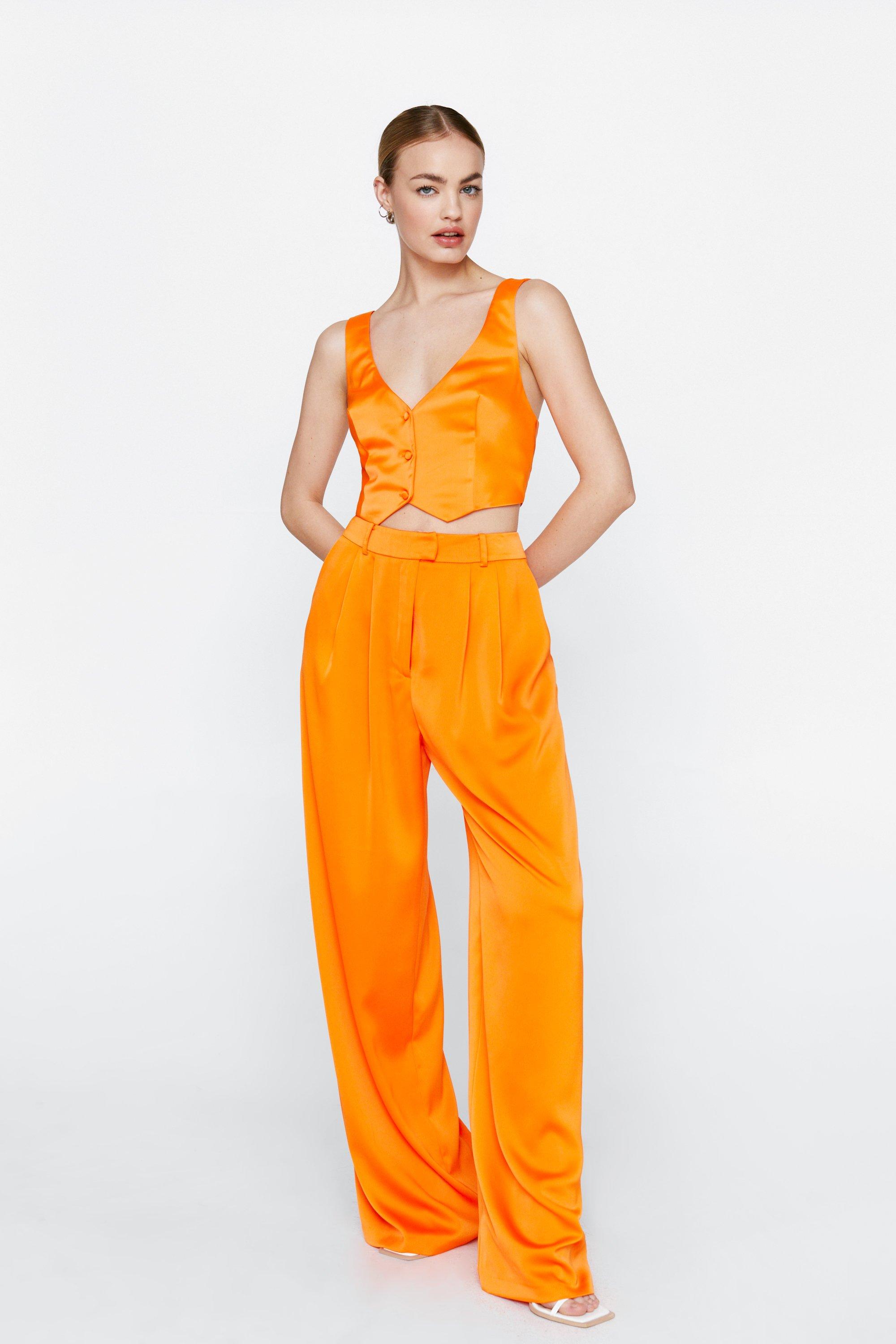 seyto（セイト）の「Satin 5 tuck baggy flare pants / サテン5