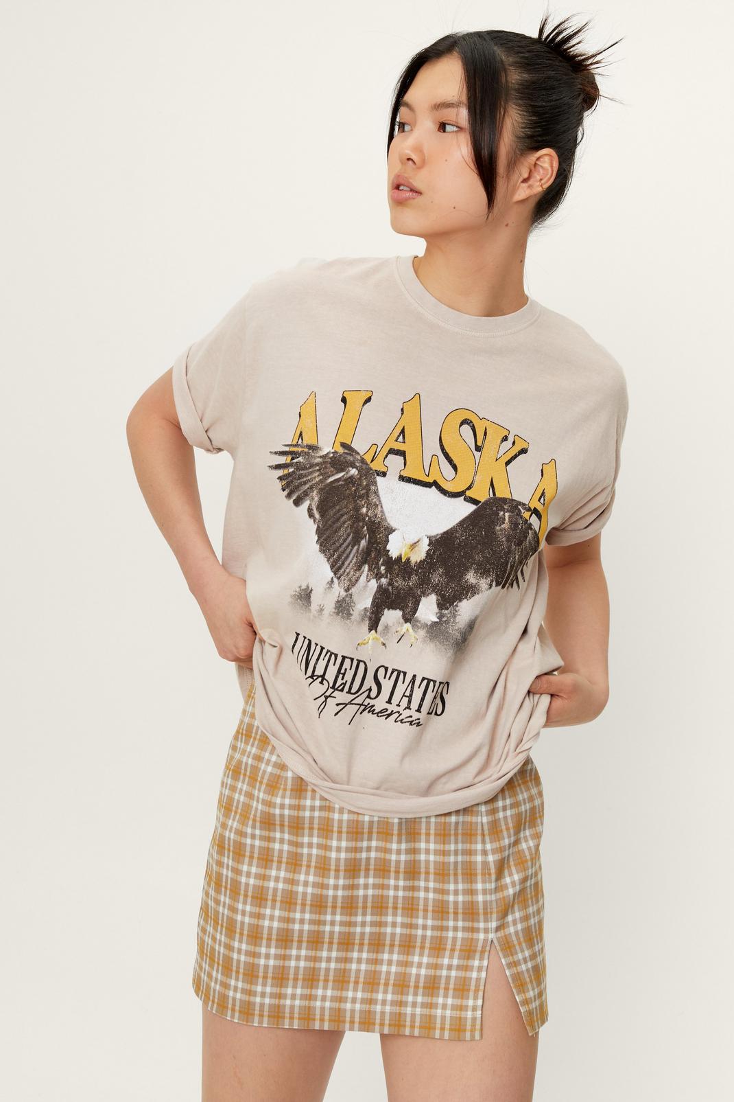 T-shirt à imprimé Alaska, Stone image number 1