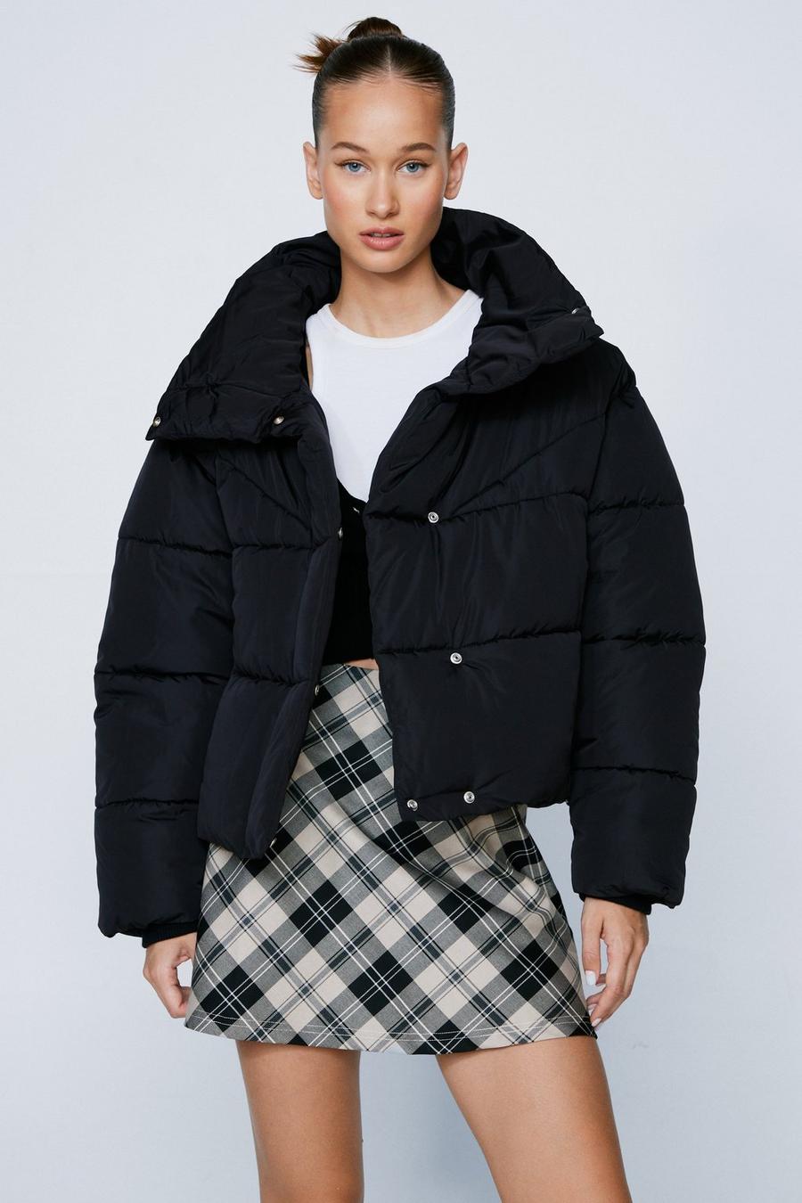 Black XL discount 64% WOMEN FASHION Coats Casual Adda Gatti Puffer jacket 