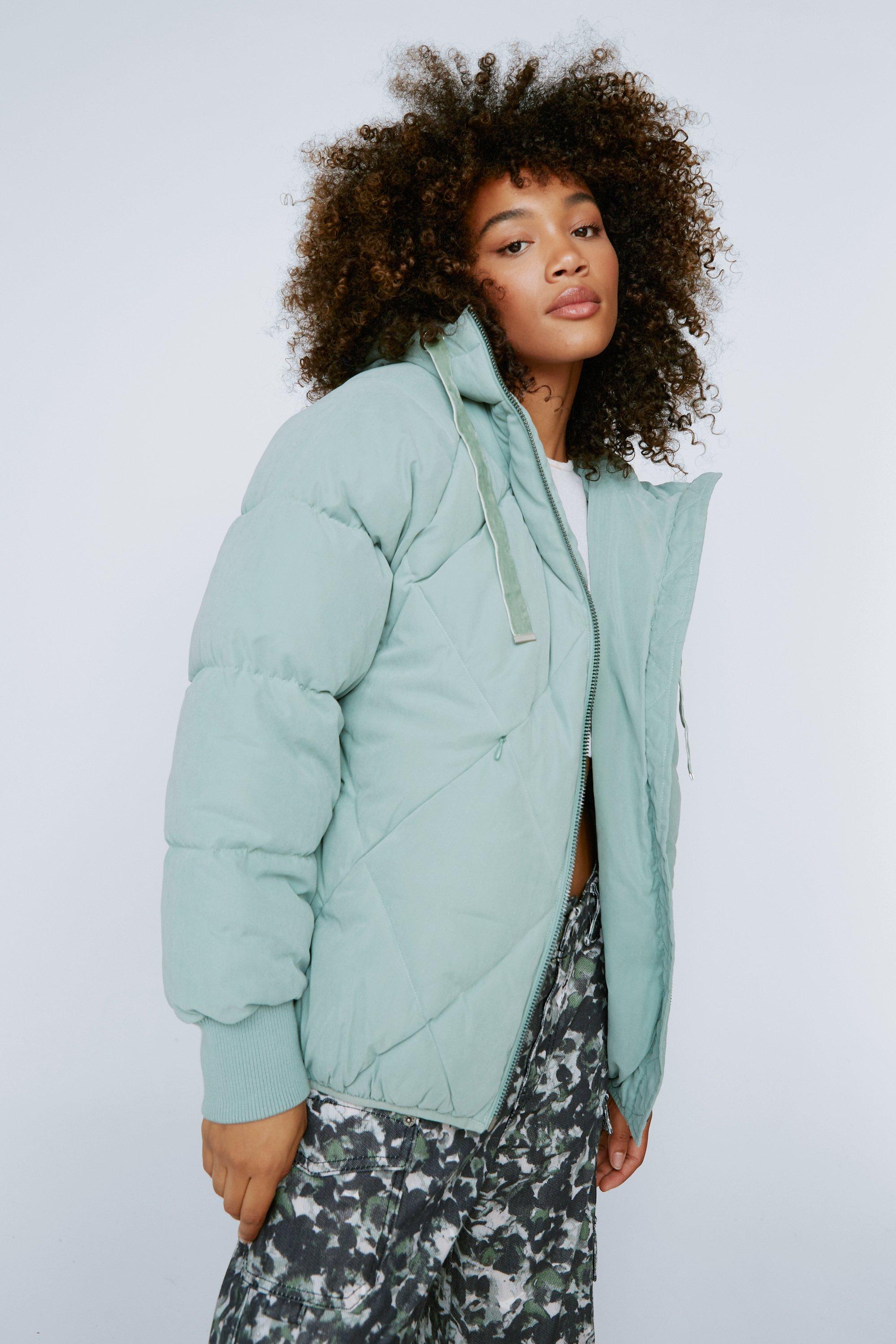 Oversized Quilted Hooded Puffer Jacket