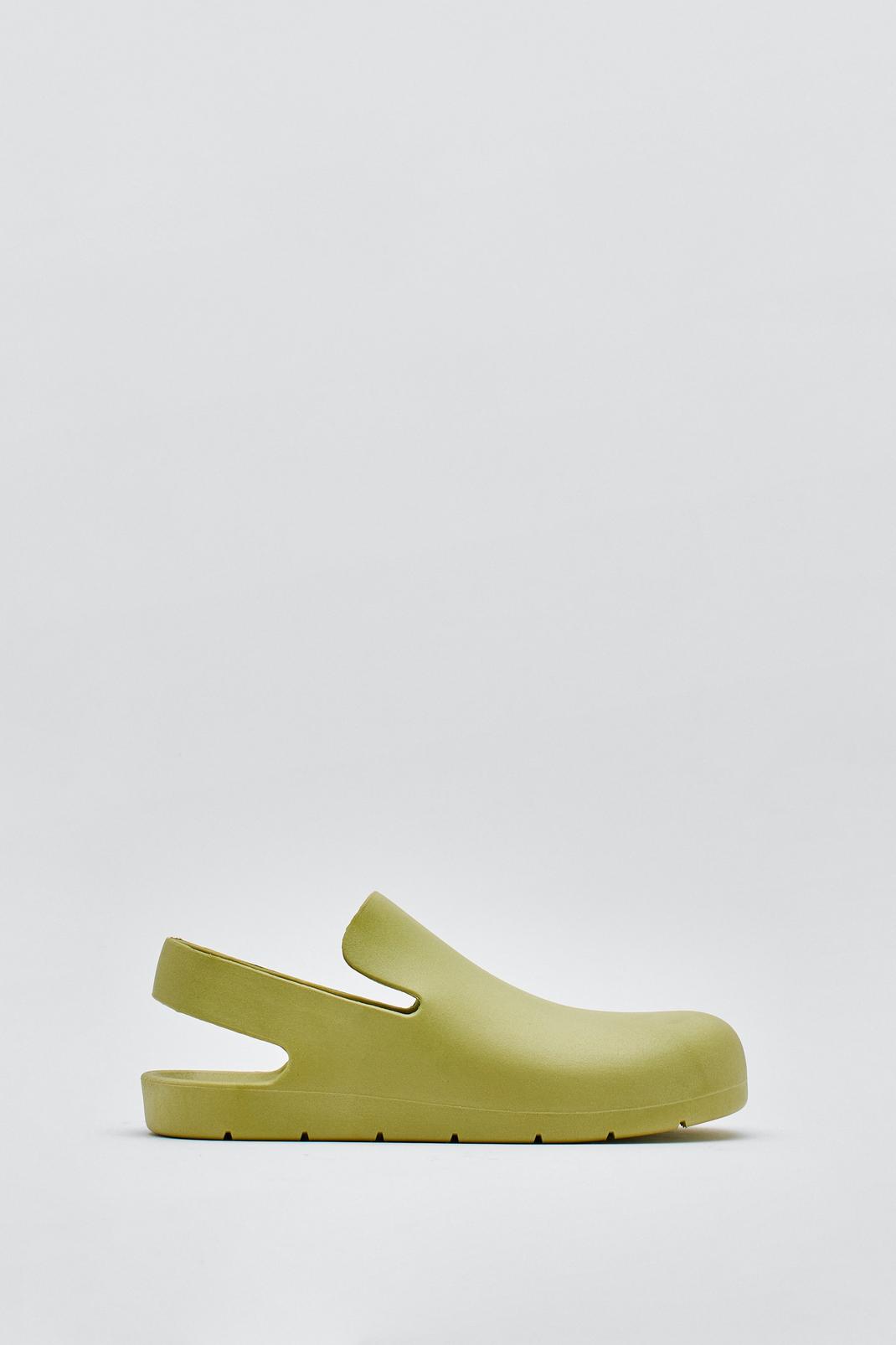 Soft green Rubber Slingback Footbed Sandals  image number 1