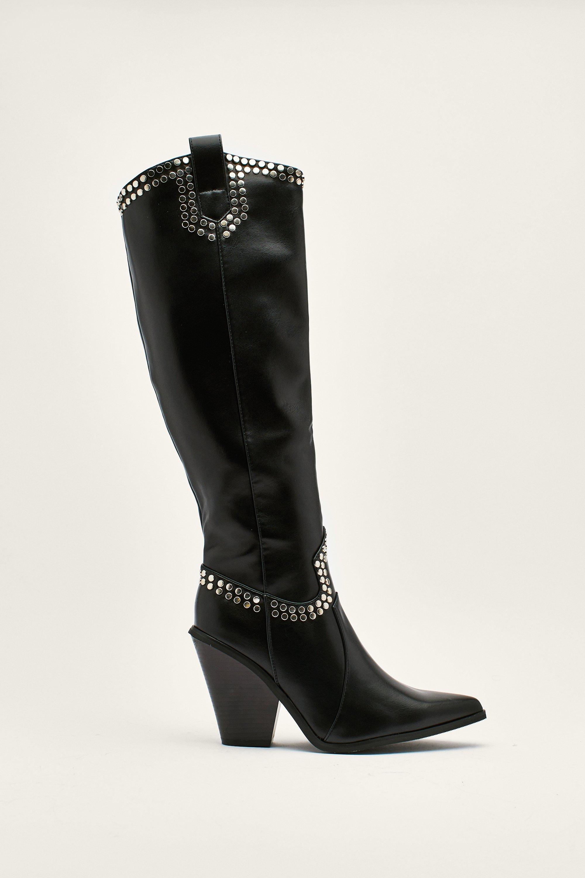 Nasty gal studded boots sale