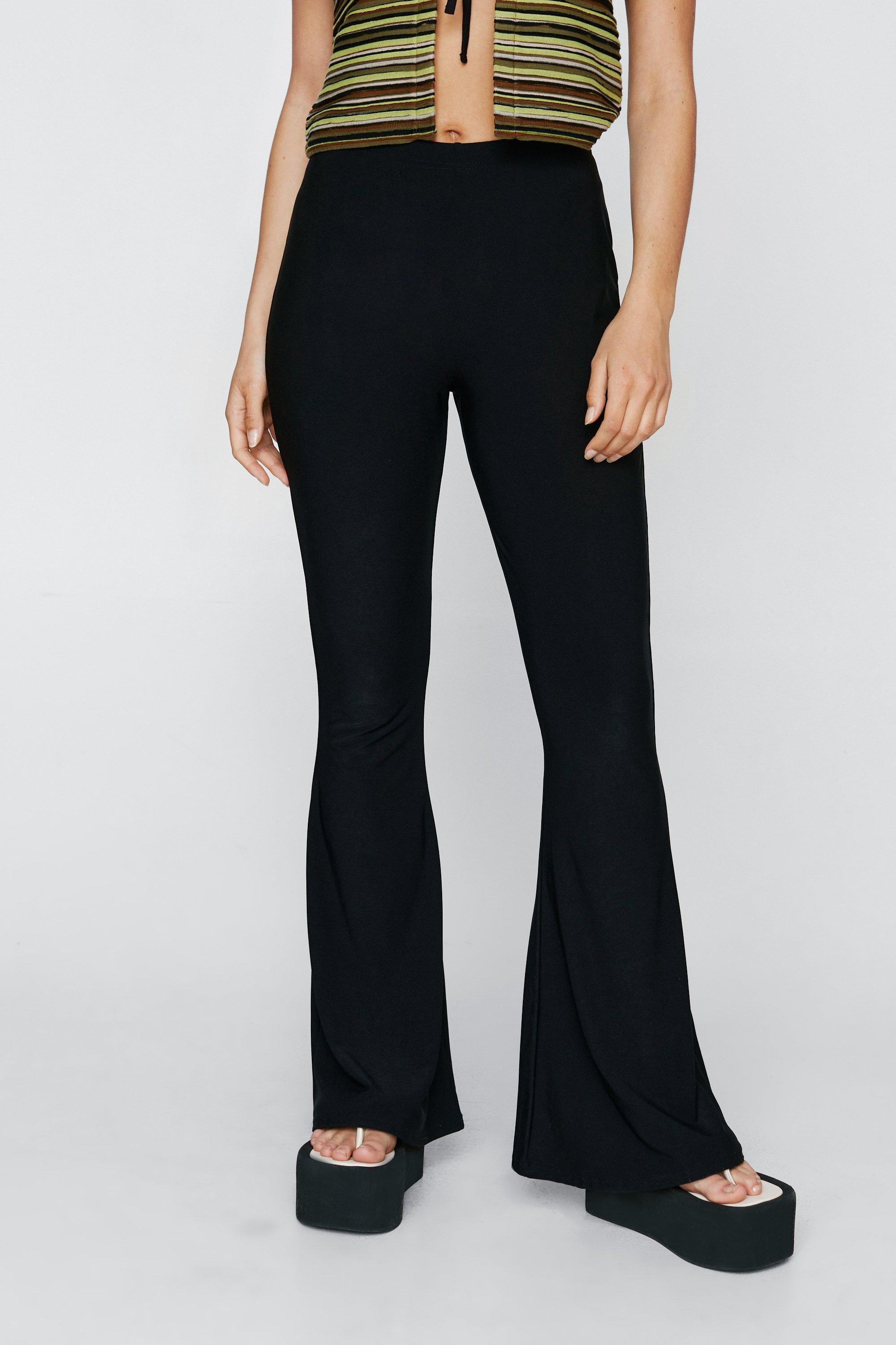 High waisted 2025 stretch flare pants