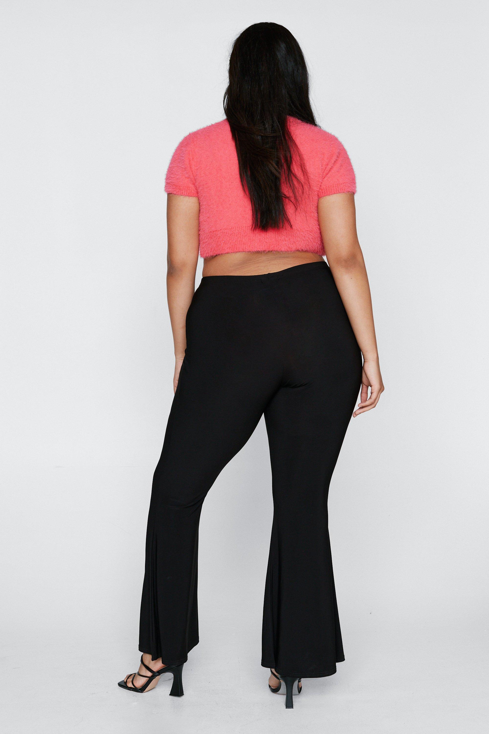 Forever 21 Plus Size Faux Suede Lace-Up Flare Pants
