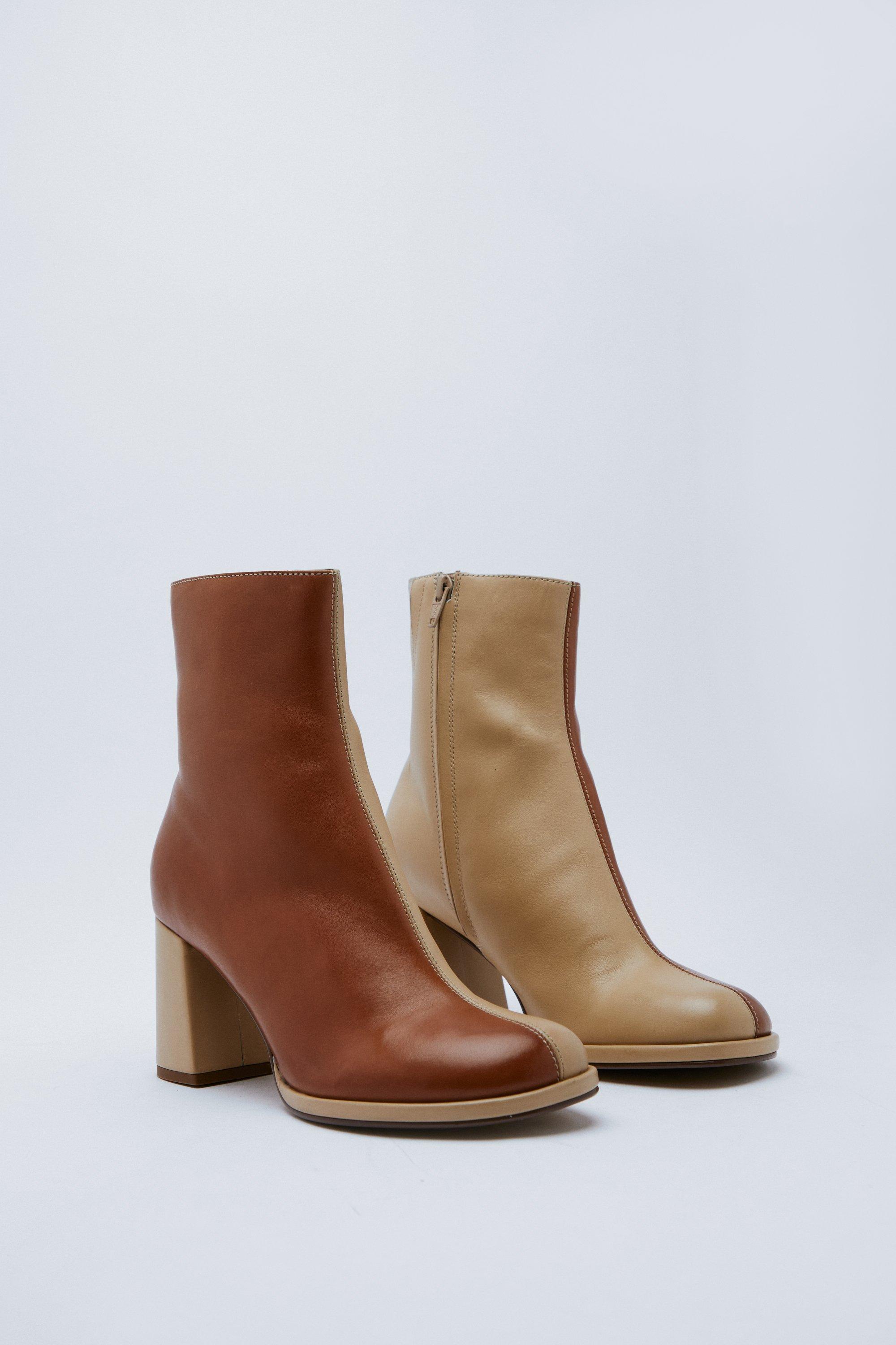 Two tone hot sale booties