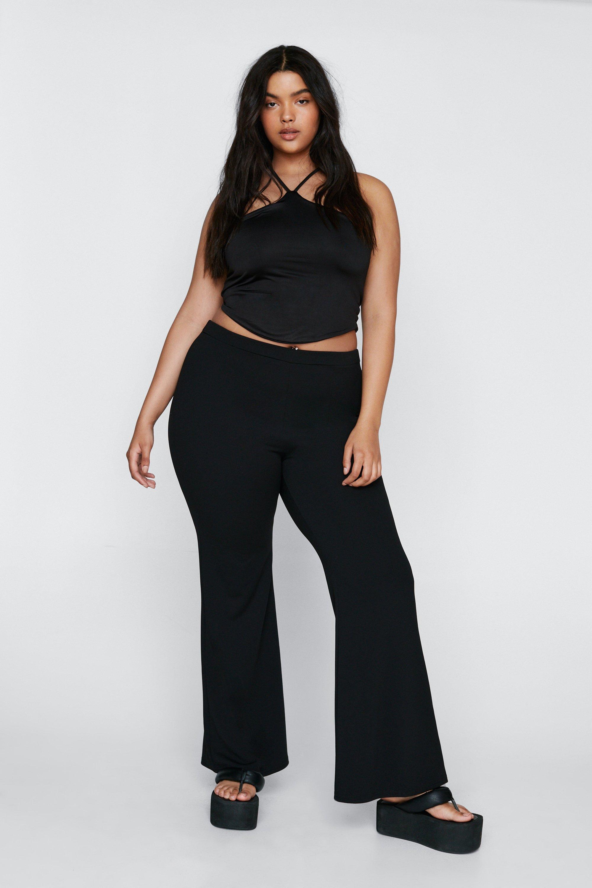 Plus Size High Waisted Extreme Flare Pants