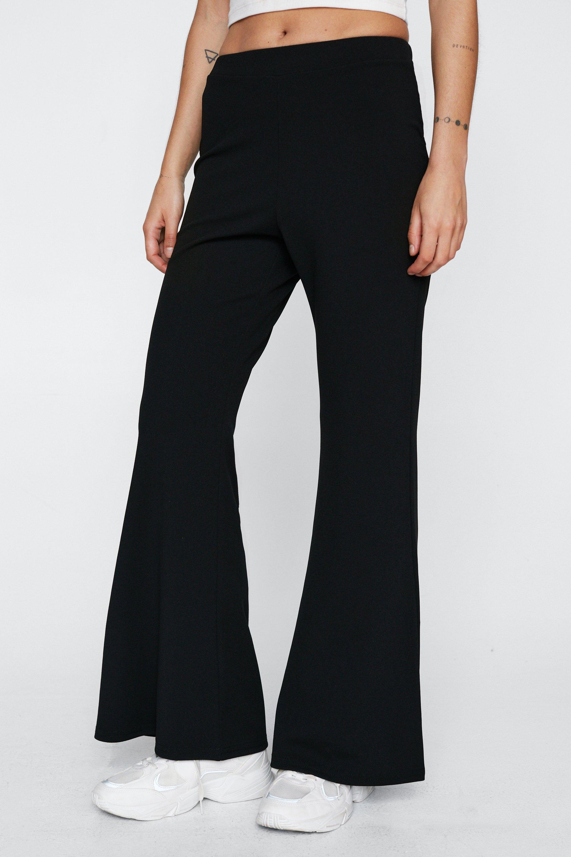 The Petite Flare Trouser Pant in Double Crepe