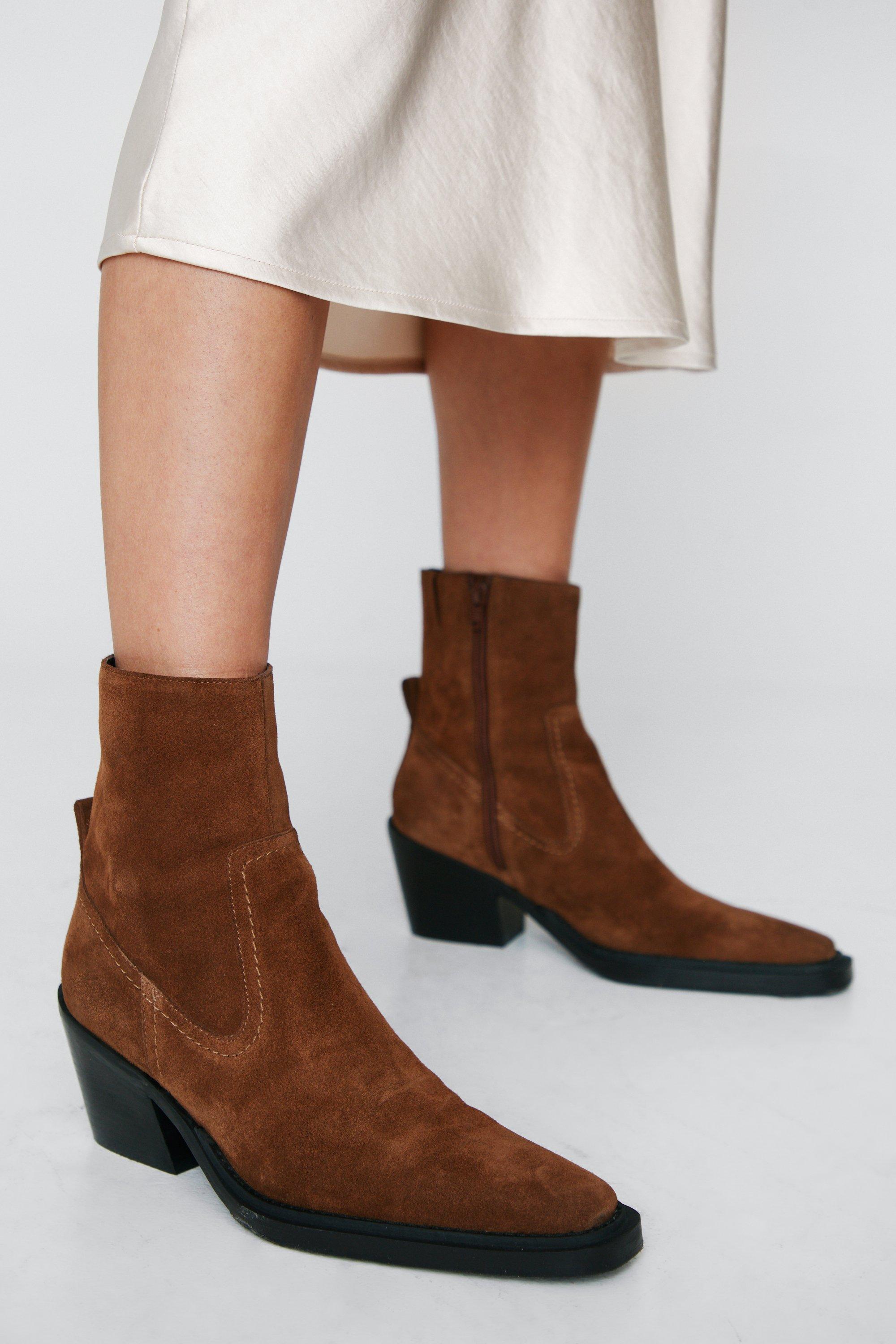 Western style ankle on sale boots