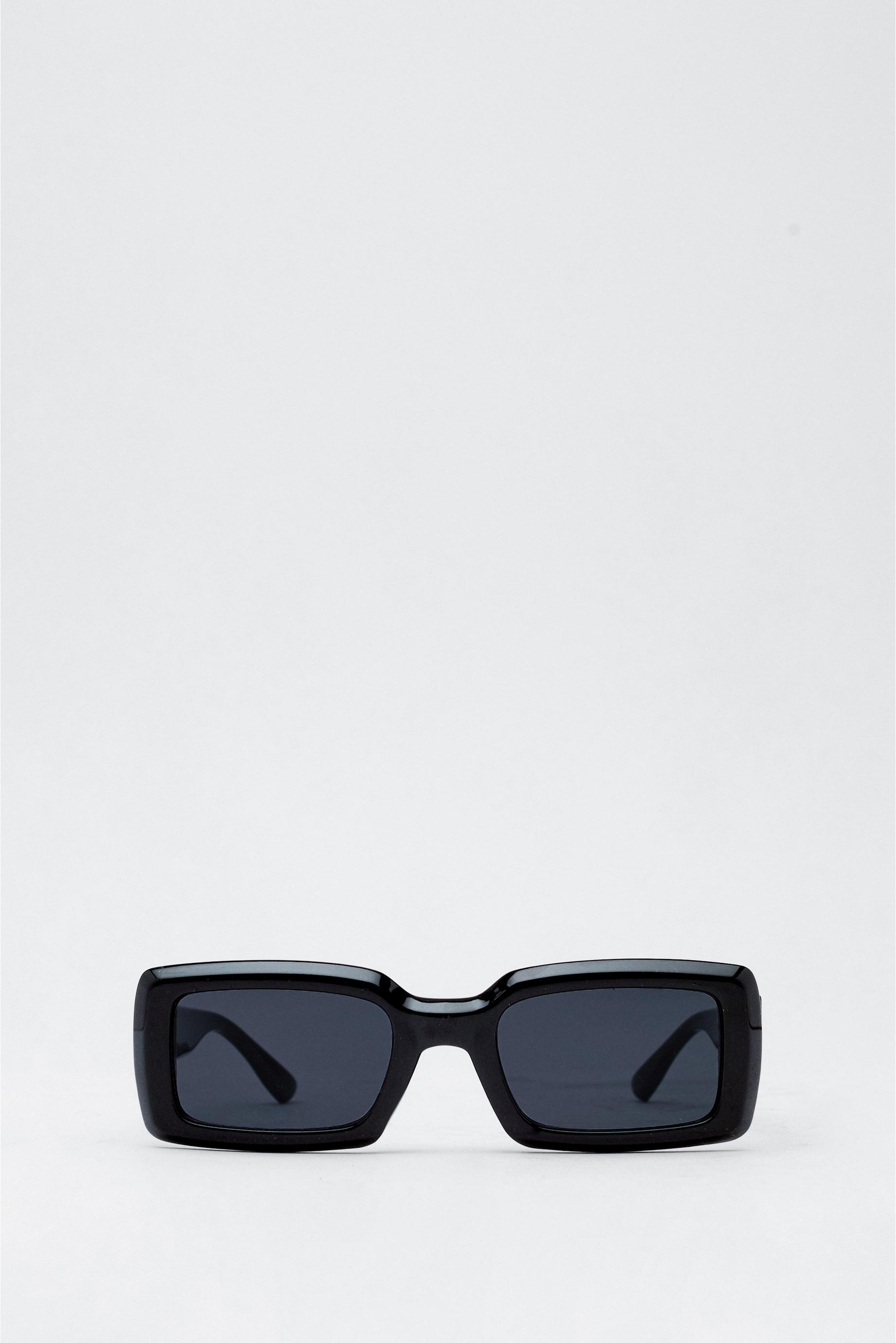 Rectangle Smoke Lense Sunglasses
